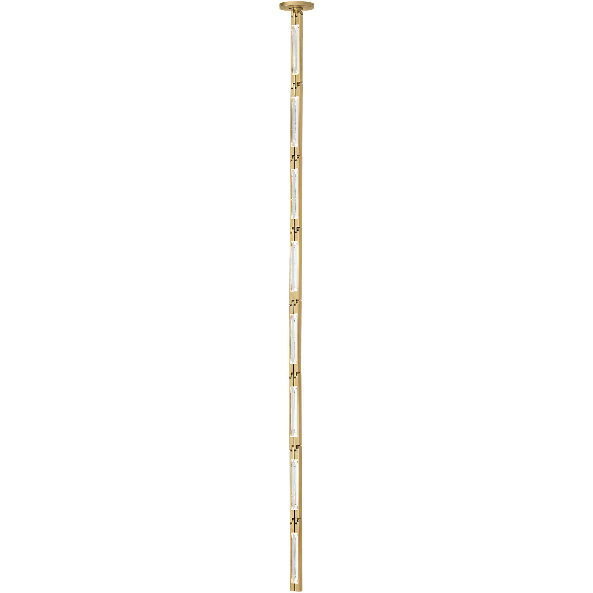 Sean Lavin Catena LED 0.8 inch Hand Rubbed Antique Brass Pendant Ceiling Light in 3000K, Remote
