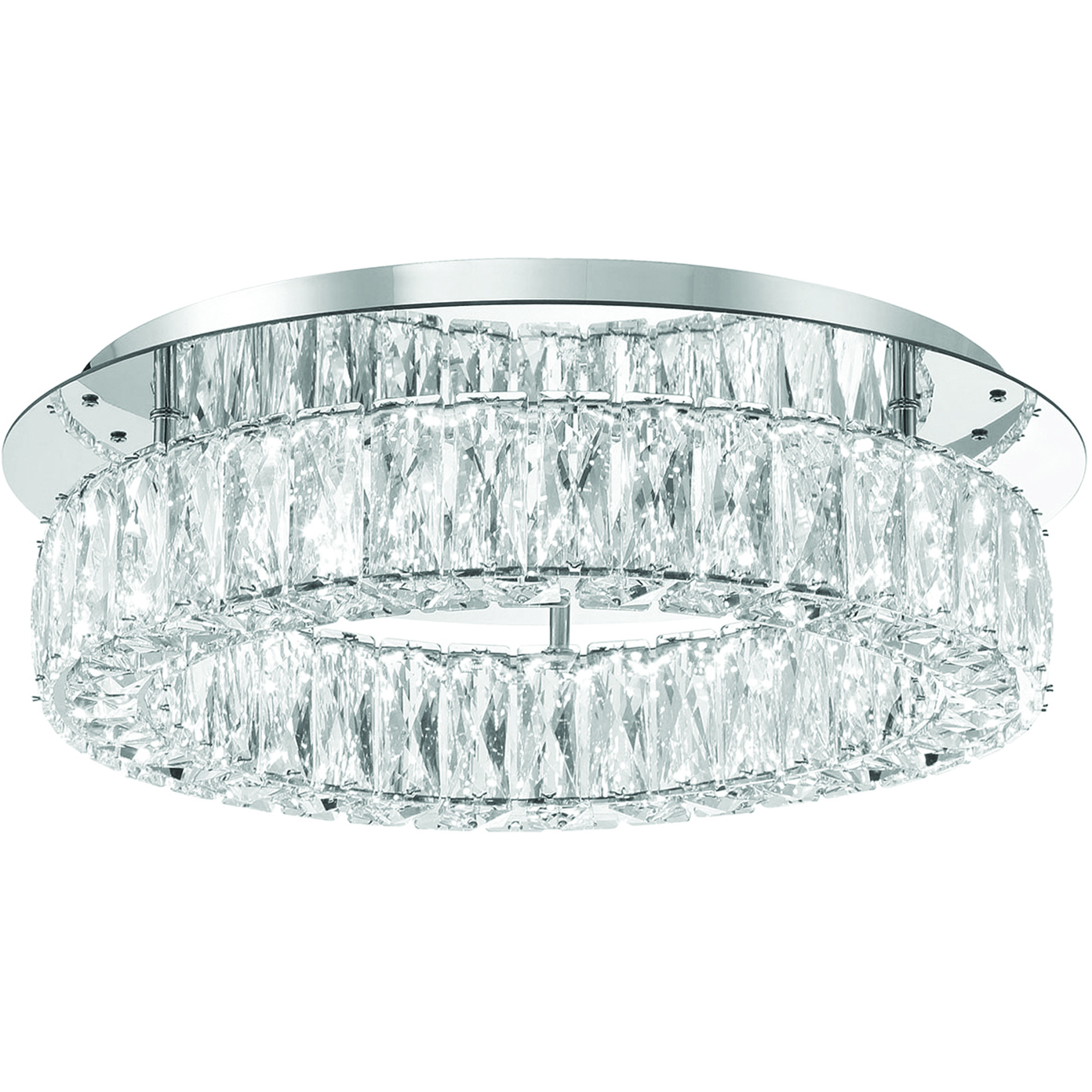 Kinsley 1 Light 18 inch Polished Chrome Flush Ceiling Light