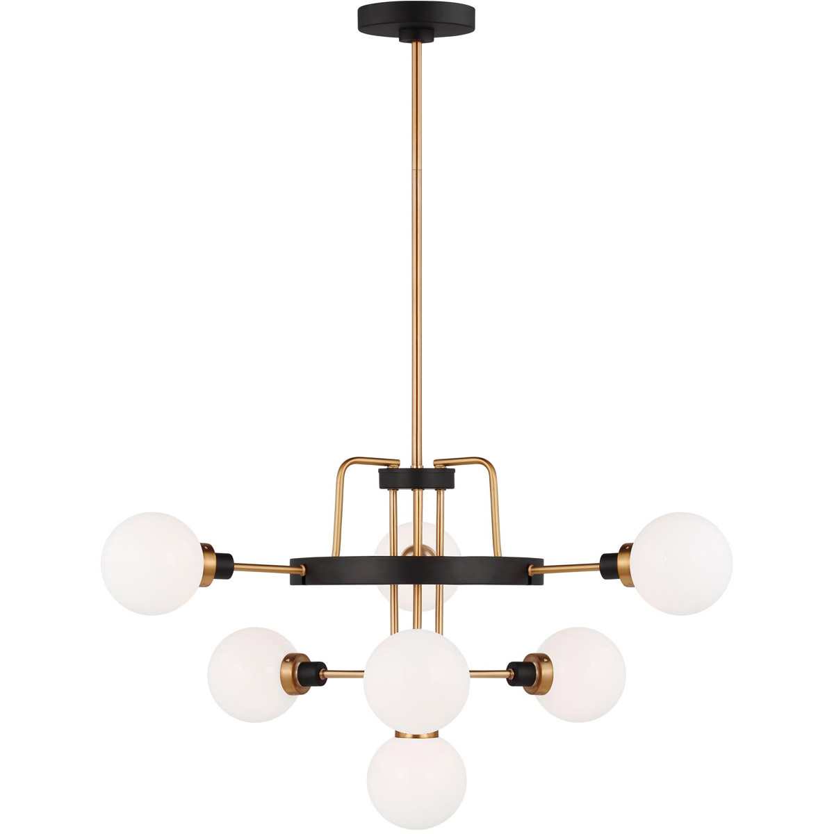 Rowan 7 Light 30 inch Satin Brass Chandelier Ceiling Light