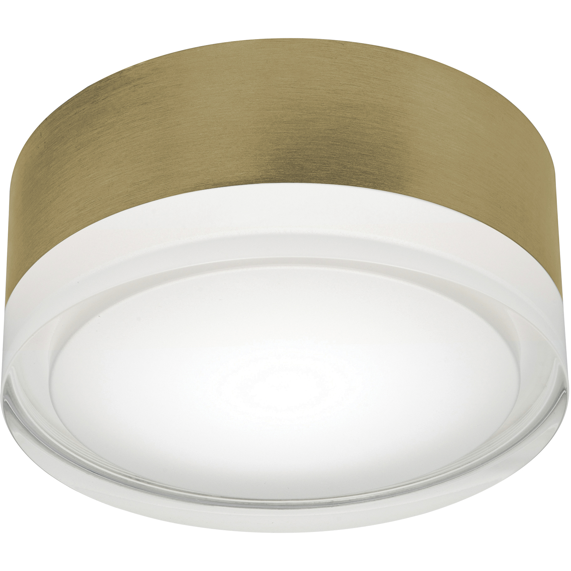 Emma LED 5.75 inch Light Antique Brass Flush Mount Ceiling Light
