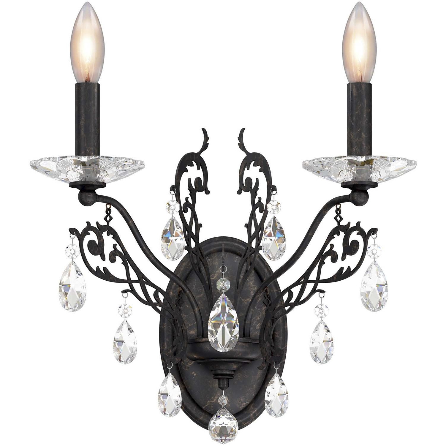 Filigrae 2 Light 9.5 inch Heirloom Bronze Wall Sconce Wall Light