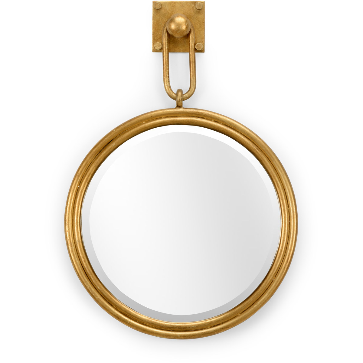 Larry Laslo 24 X 17 inch Antique Gold Leaf/Clear/Beveled Wall Mirror