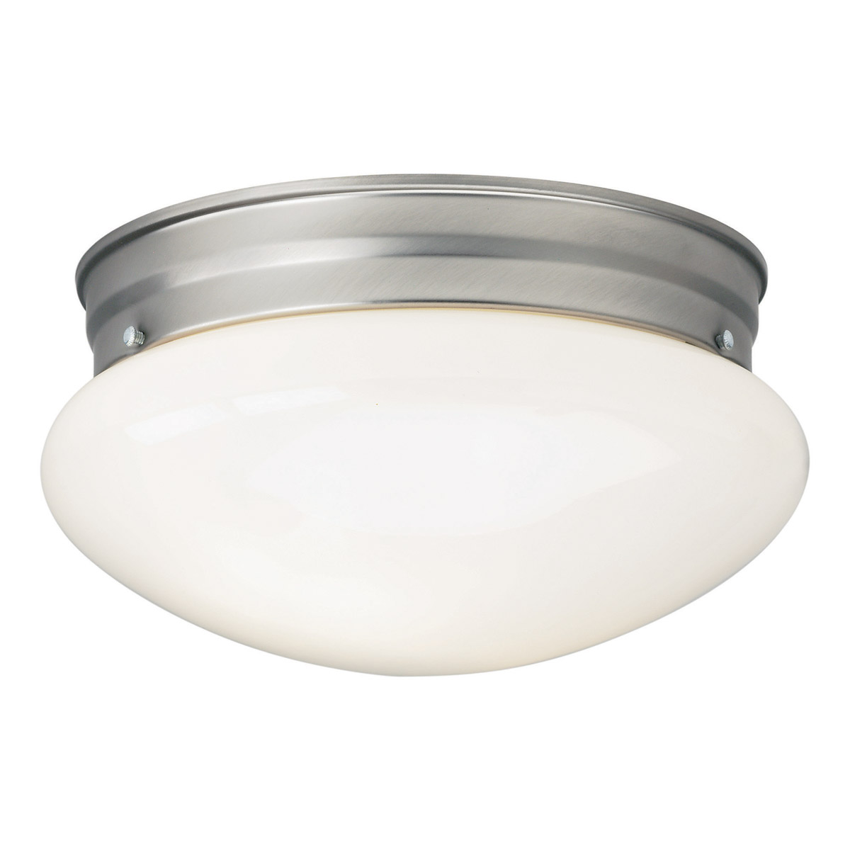 Signature 1 Light 9.5 inch Brushed Nickel Flush Mount Ceiling Light