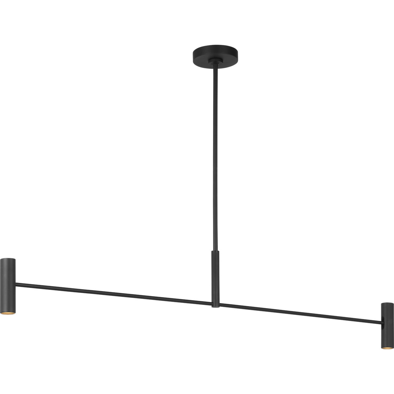 Sean Lavin Ponte 4 Light 50 inch Nightshade Black Linear Chandelier Ceiling Light
