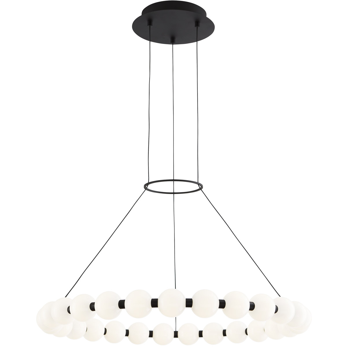 Sean Lavin Orbet LED 30 inch Natural Brass Chandelier Ceiling Light, Integrated LED