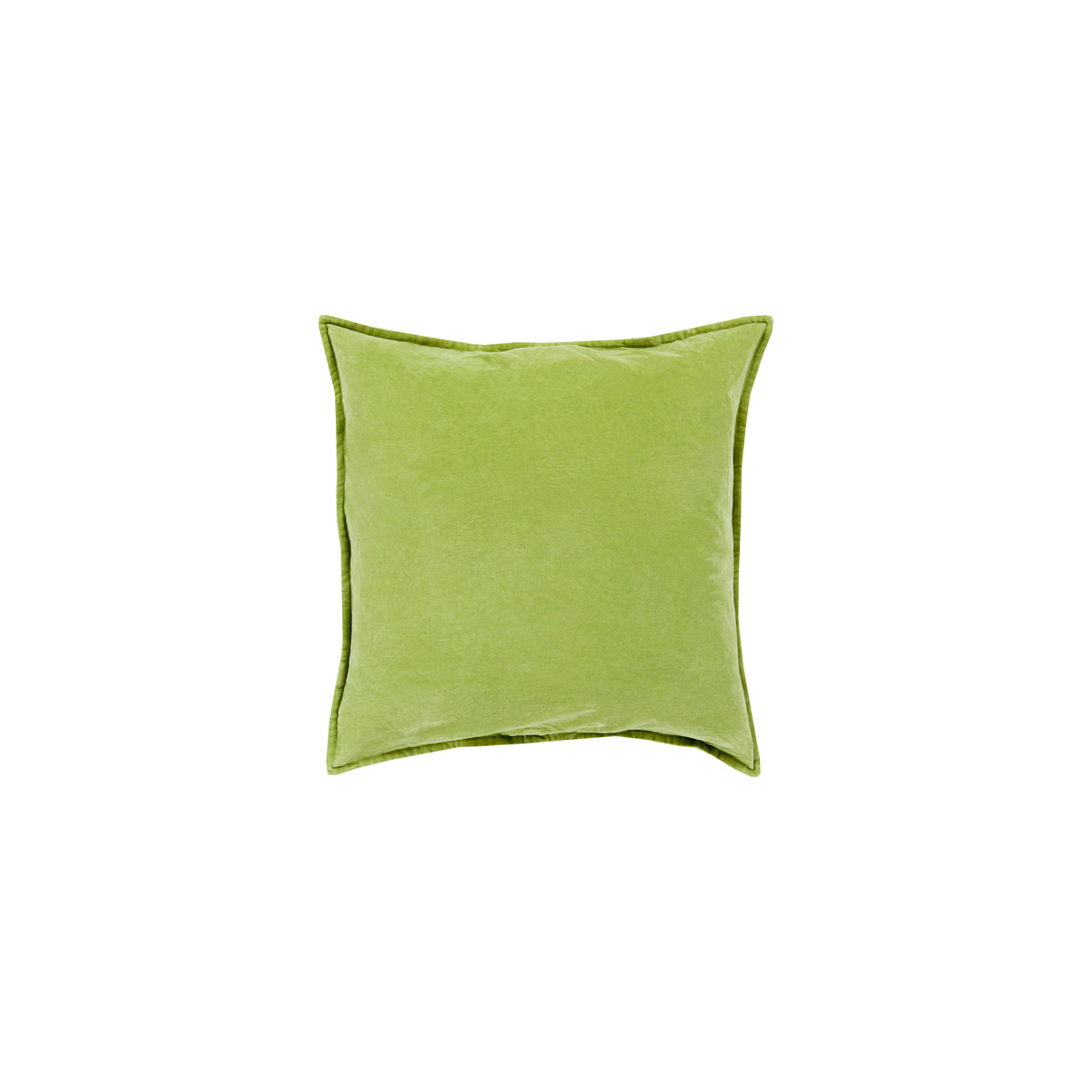 Cotton Velvet 22 X 22 inch Olive Pillow Kit, Square