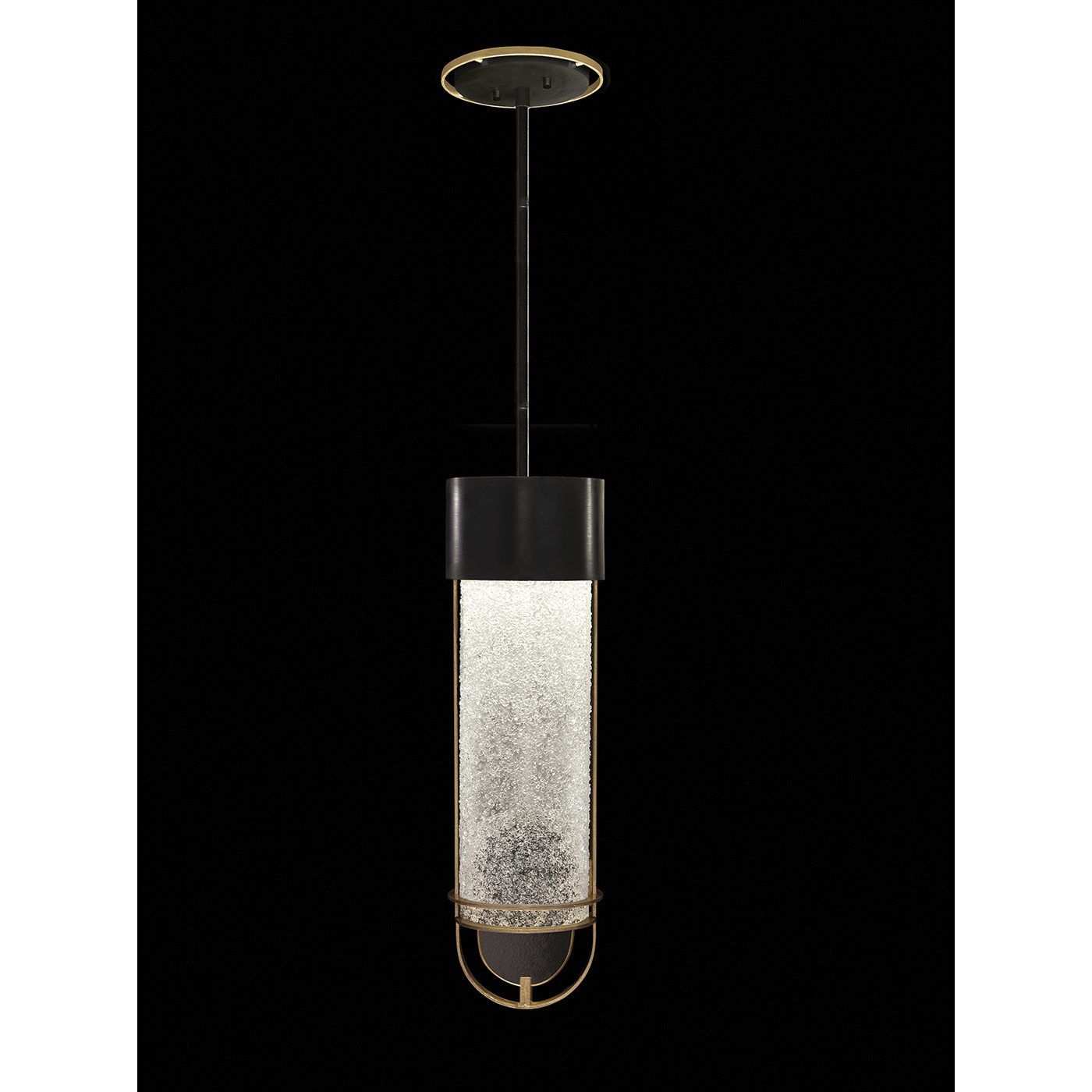 Bond LED 5.5 inch Black and Gold Pendant Ceiling Light