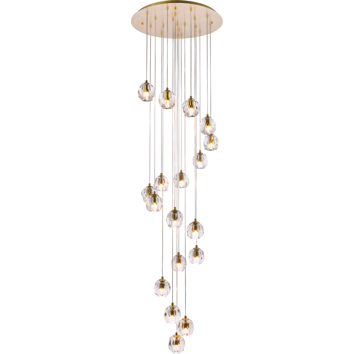 Eren 18 Light 19.7 inch Gold Pendant Ceiling Light