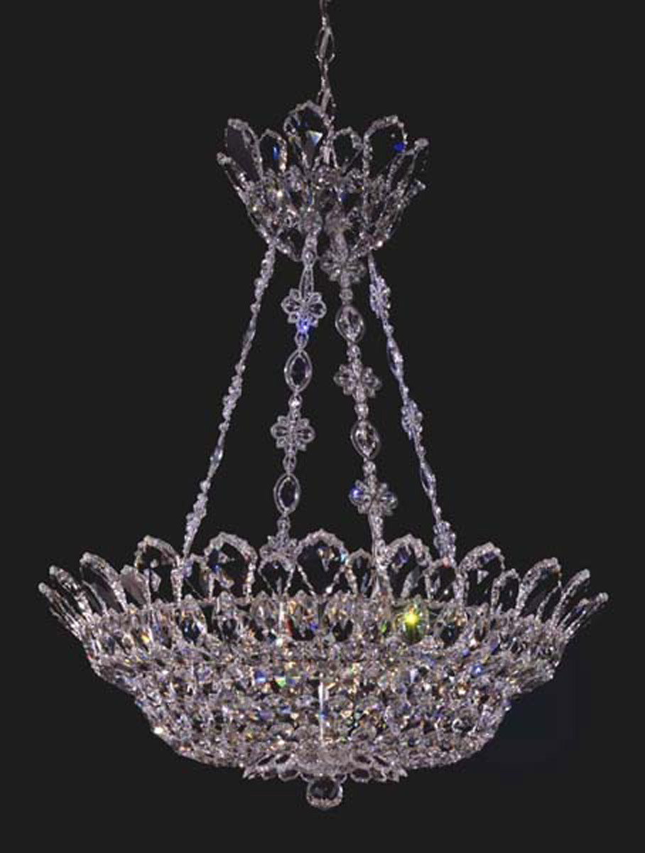 Trilliane 12 Light Silver Chandelier Ceiling Light in Radiance