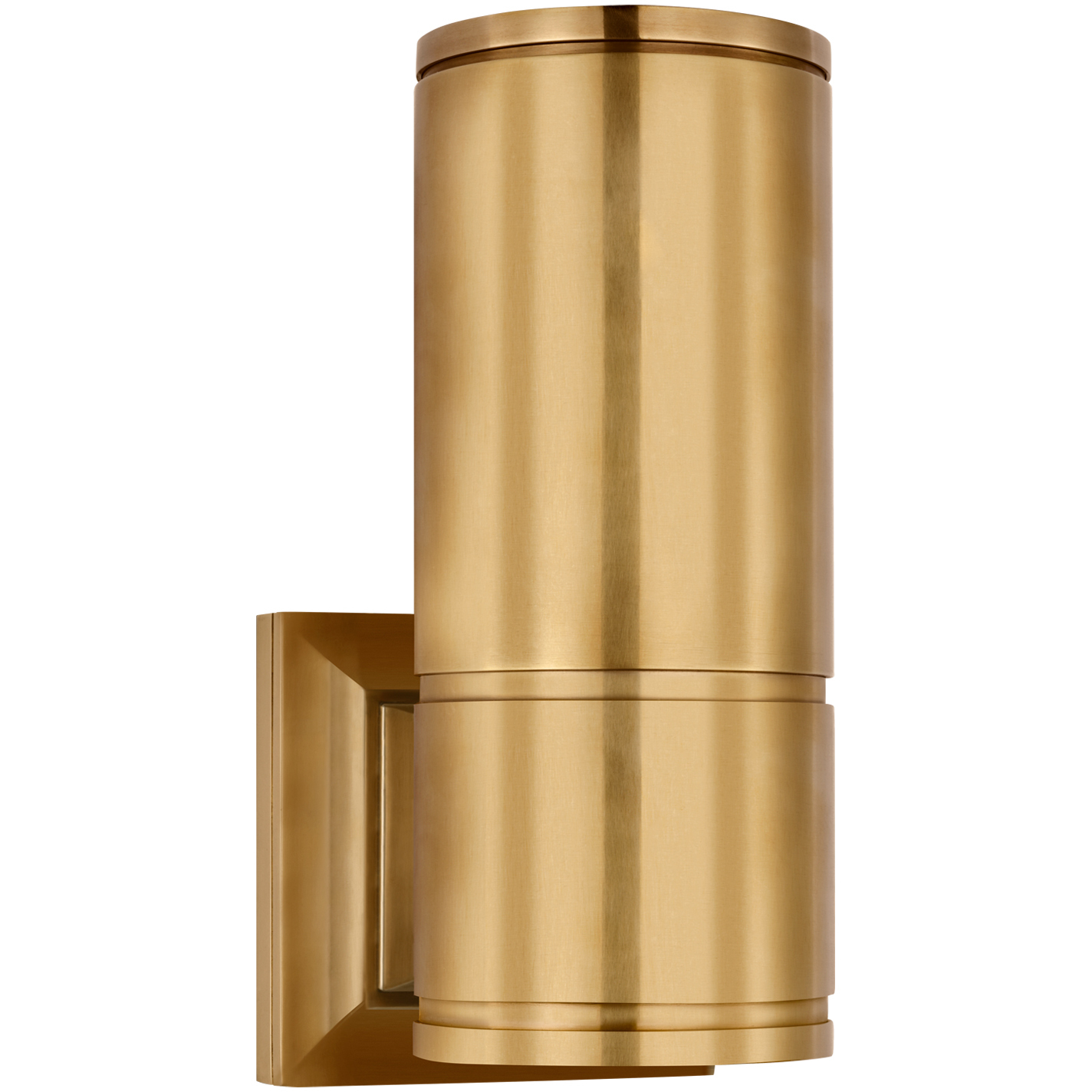 Chapman & Myers Provo LED 4.5 inch Antique-Burnished Brass Canister Wall Light