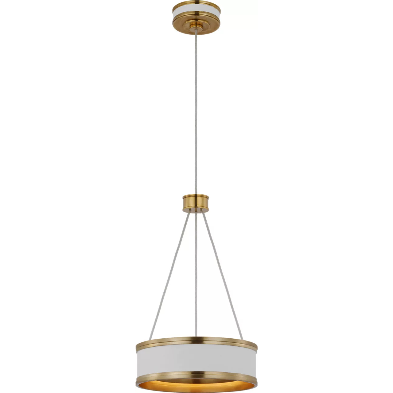 Chapman & Myers Connery LED 10 inch Matte White Ring Pendant Ceiling Light