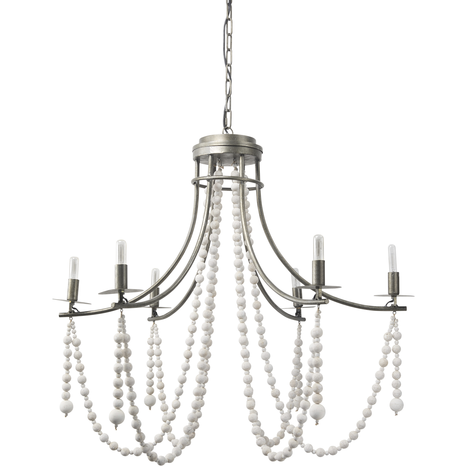 Selma 33.27 inch White Chandelier Ceiling Light