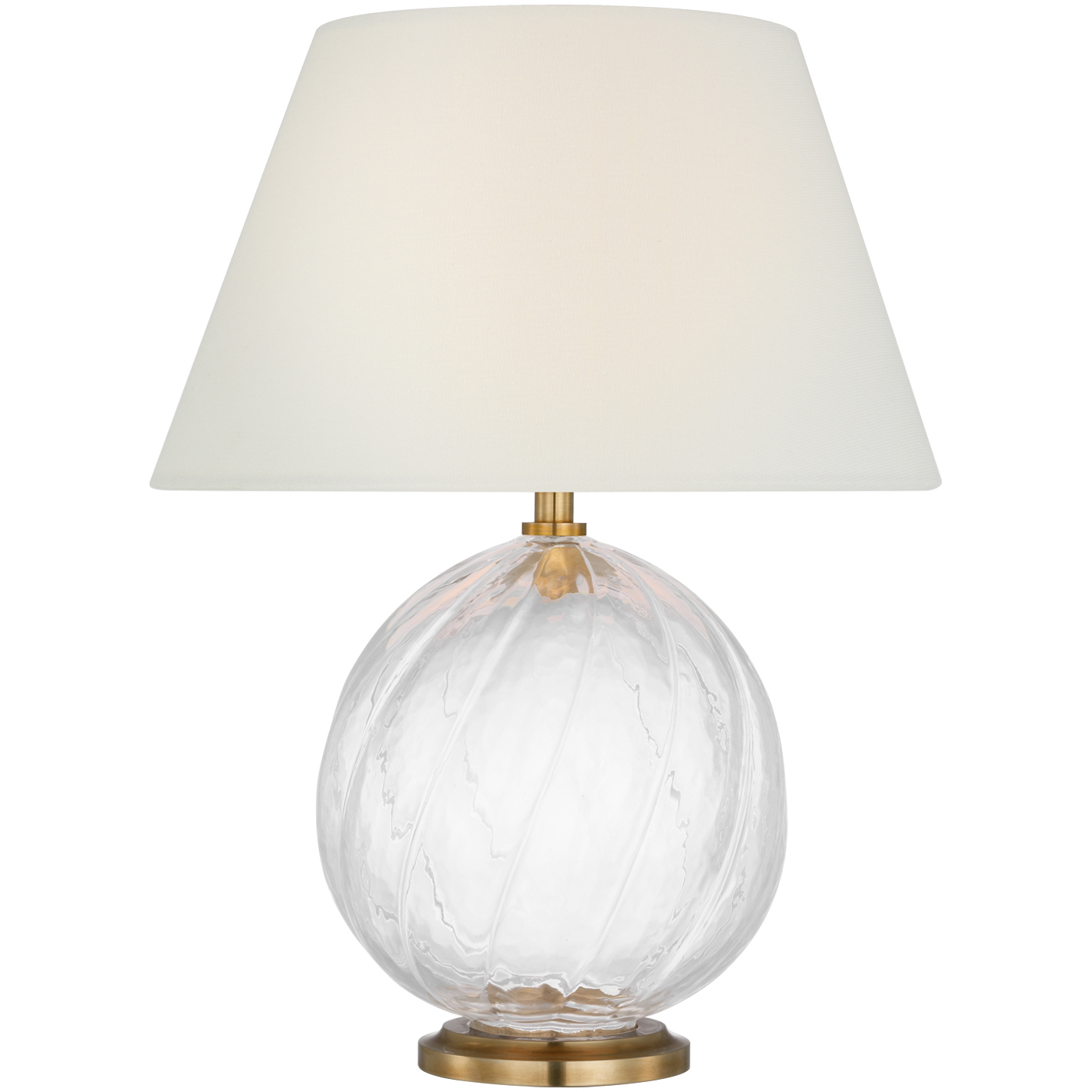 Julie Neill Talia 13 inch 2 watt Clear Glass Cordless Accent Lamp Portable Light