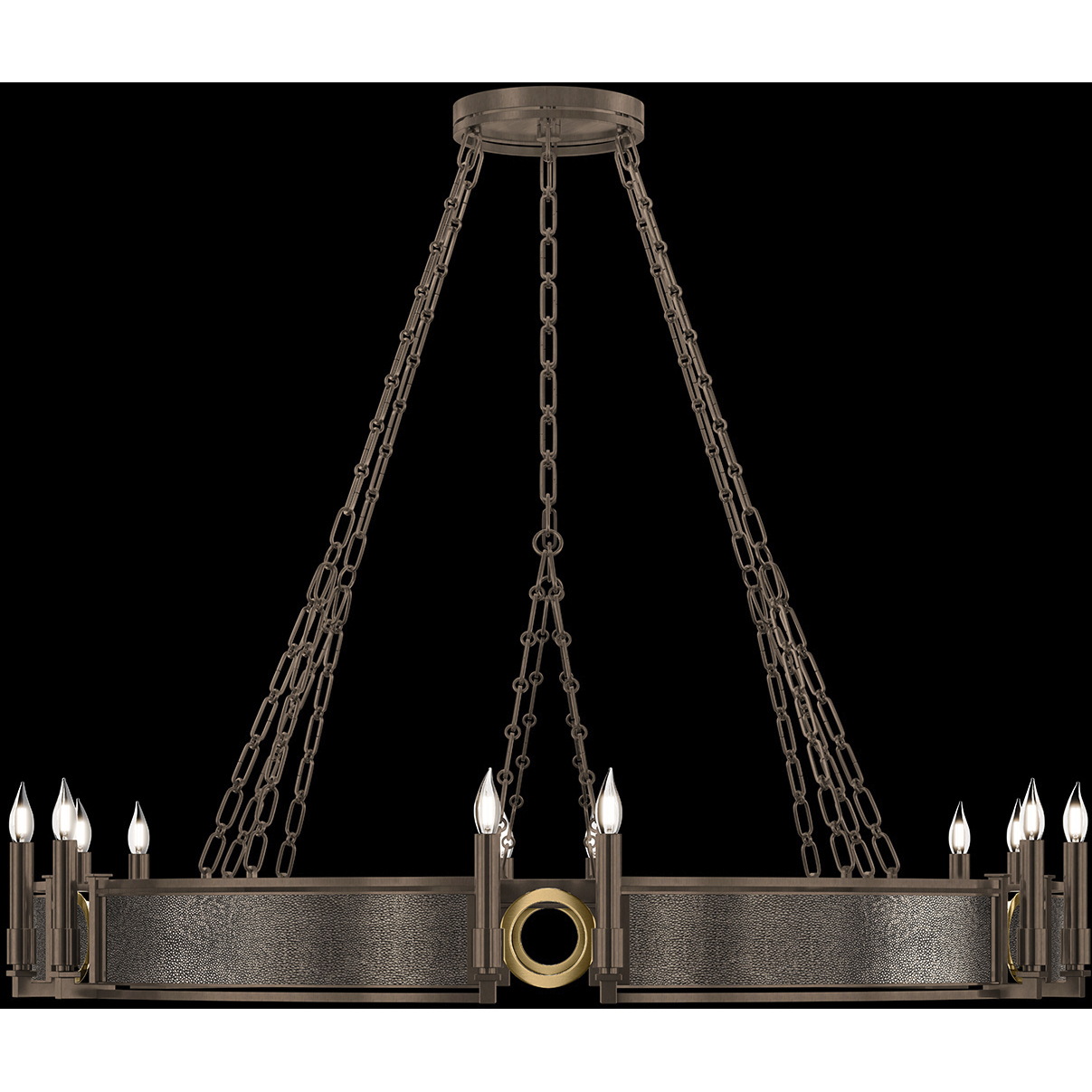 Mirage 12 Light 49.75 inch Bronze Chandelier Ceiling Light
