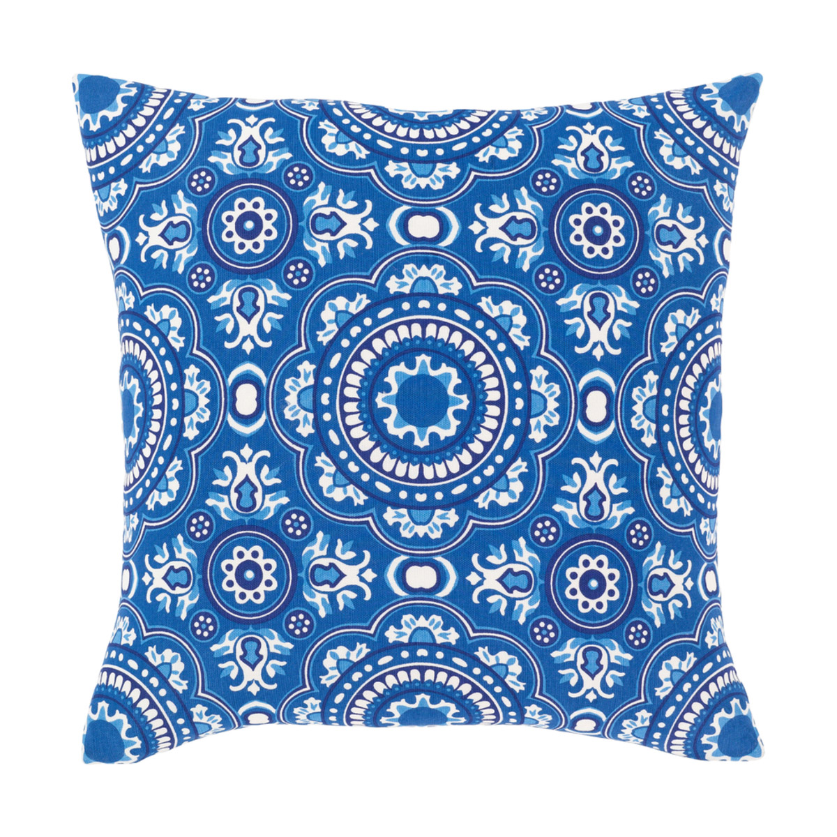 Global Blues 18 X 18 inch Bright Blue/White/Dark Blue Pillow Kit, Square