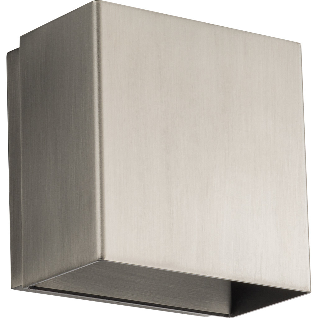 Boxi Wall Sconce Wall Light in 3000K, Brushed Nickel, dweLED