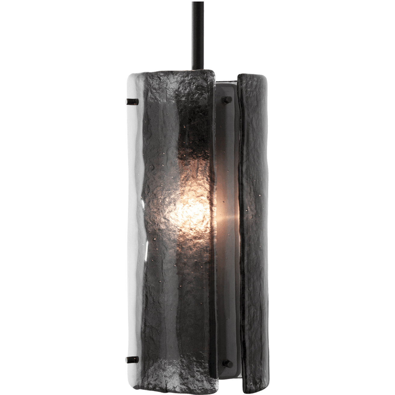 Textured Glass 1 Light 5.7 inch Classic Silver Pendant Ceiling Light in Adjustable Cord, Frosted Granite