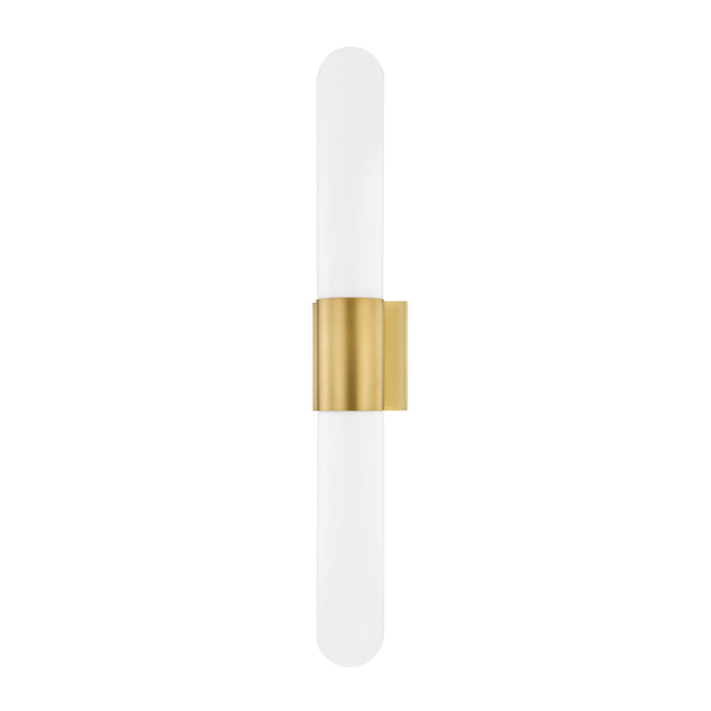 Carlin 2 Light 4.5 inch Aged Brass ADA Wall Sconce Wall Light