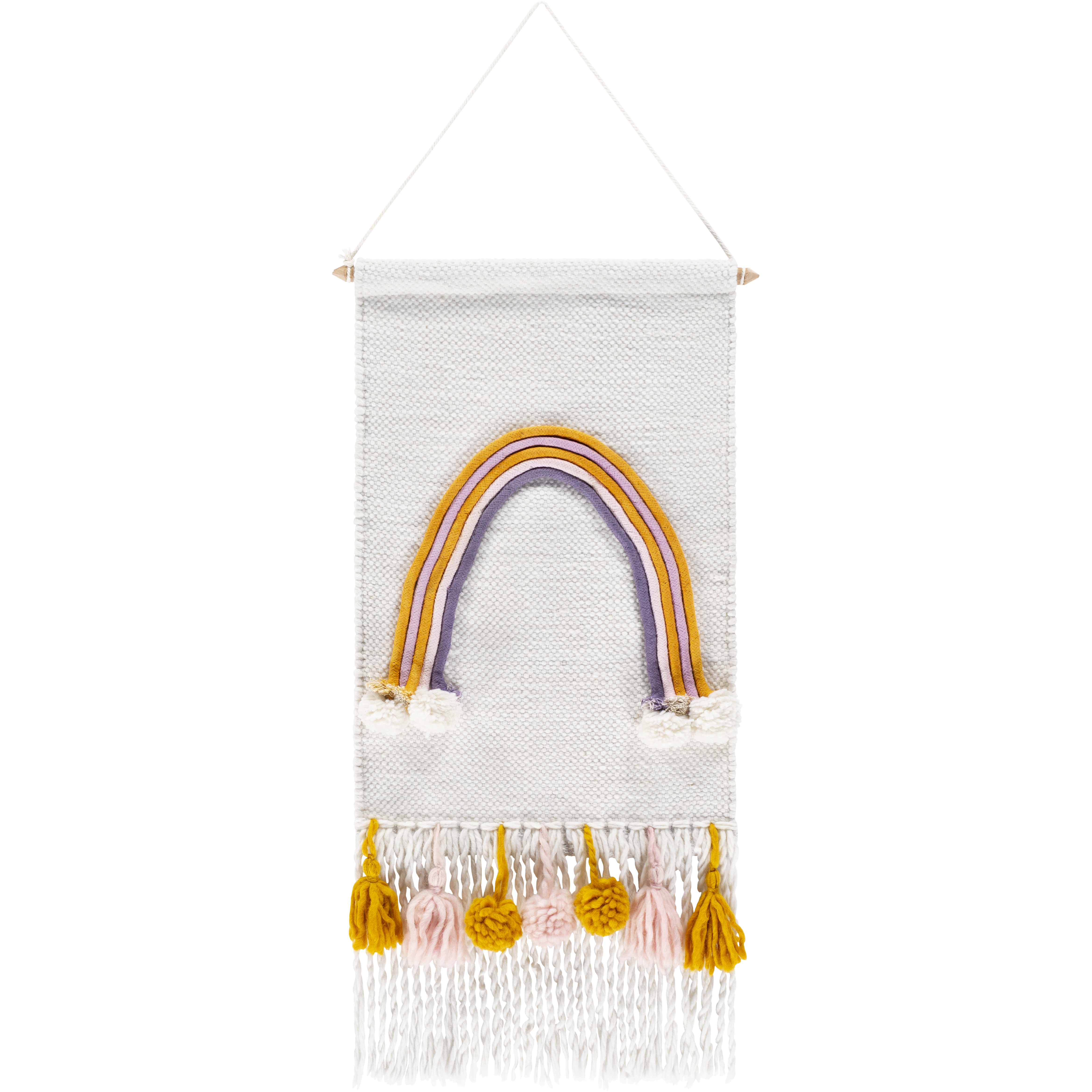 Lucky Pale Pink Wall Hanging, Rectangle