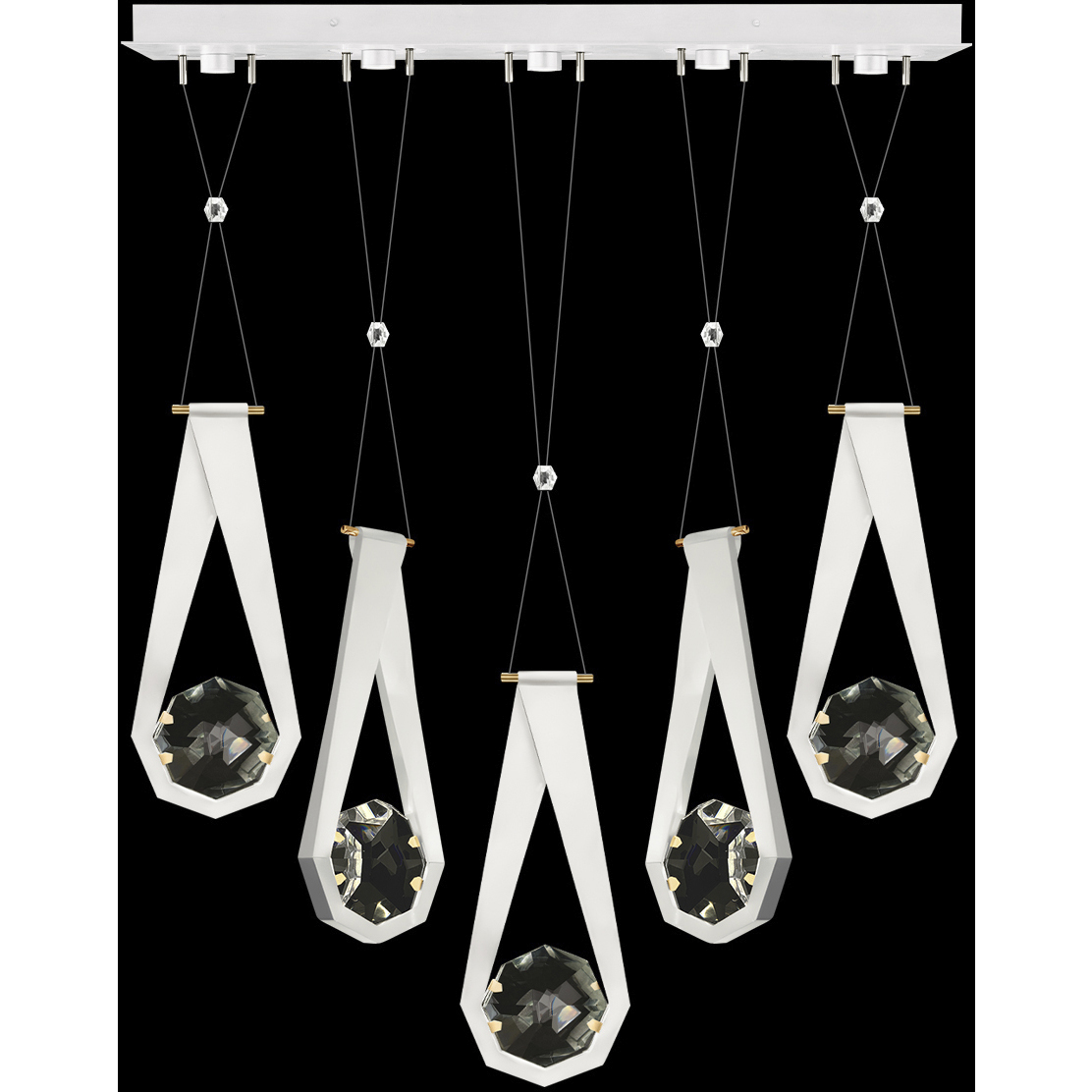Aria 10 Light 43 inch White Pendant Ceiling Light
