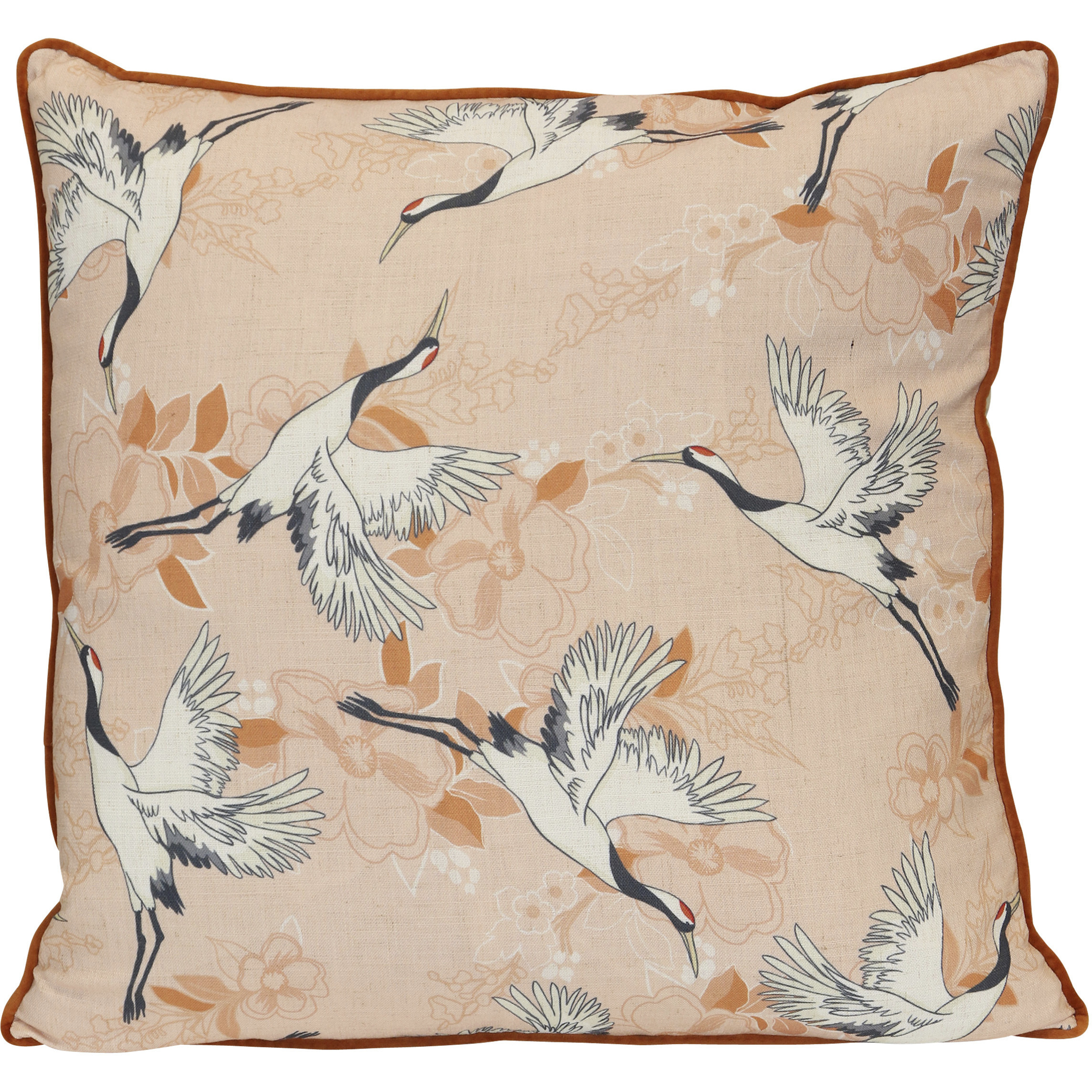 Chinoiserie 22 inch Blush Pink Pillow