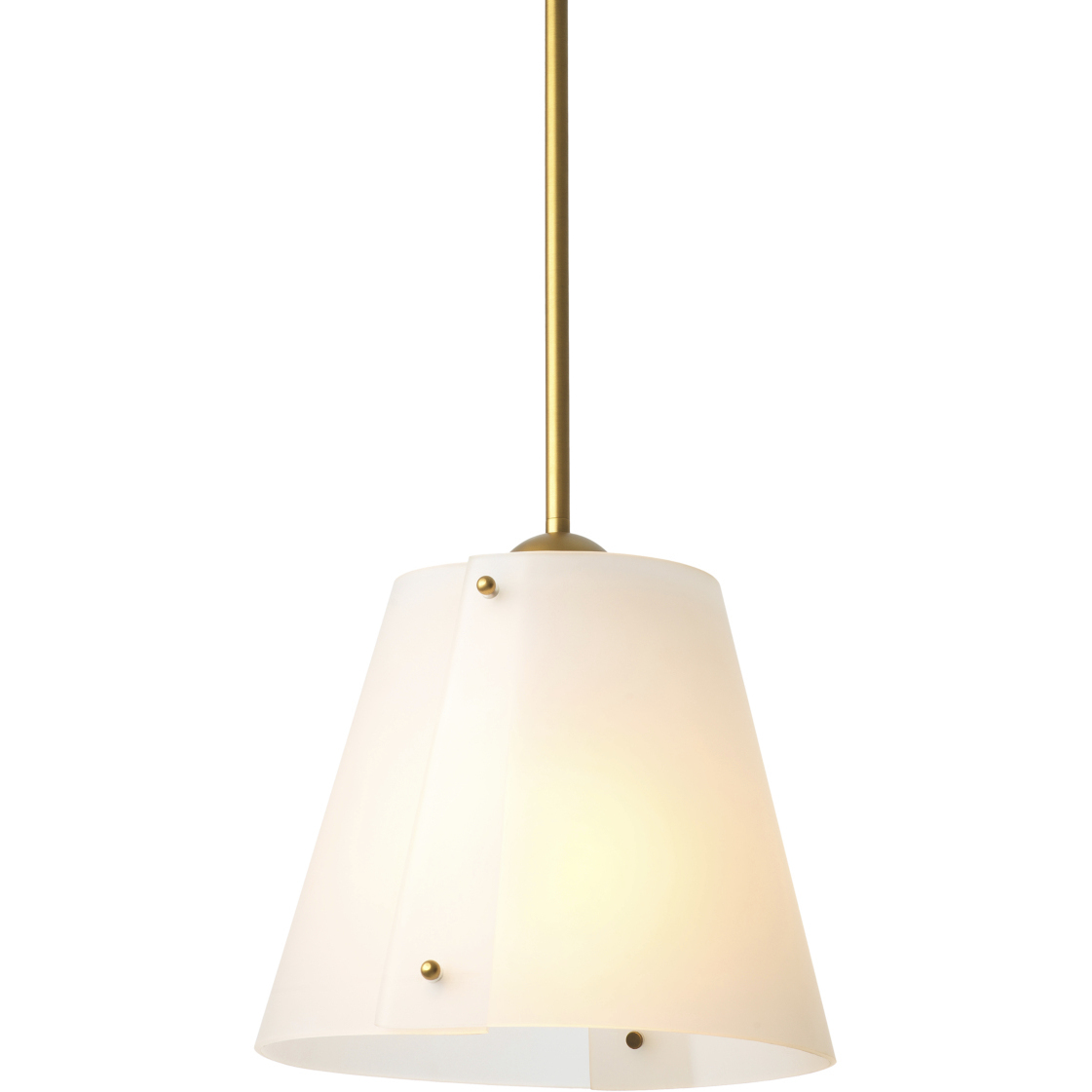Trianon 1 Light 13.78 inch Antique Brass and White Glass Pendant Ceiling Light