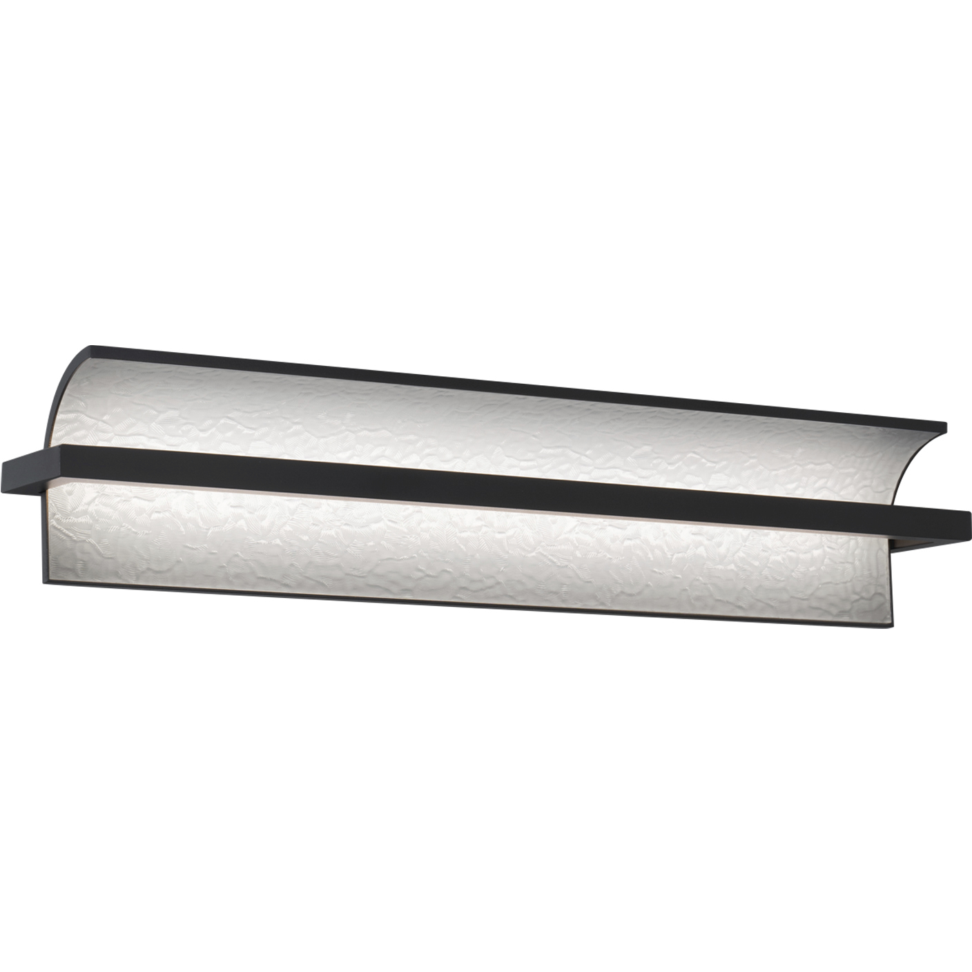 Shard LED 24 inch Black Bath Vanity & Wall Light in 4000K, dweLED