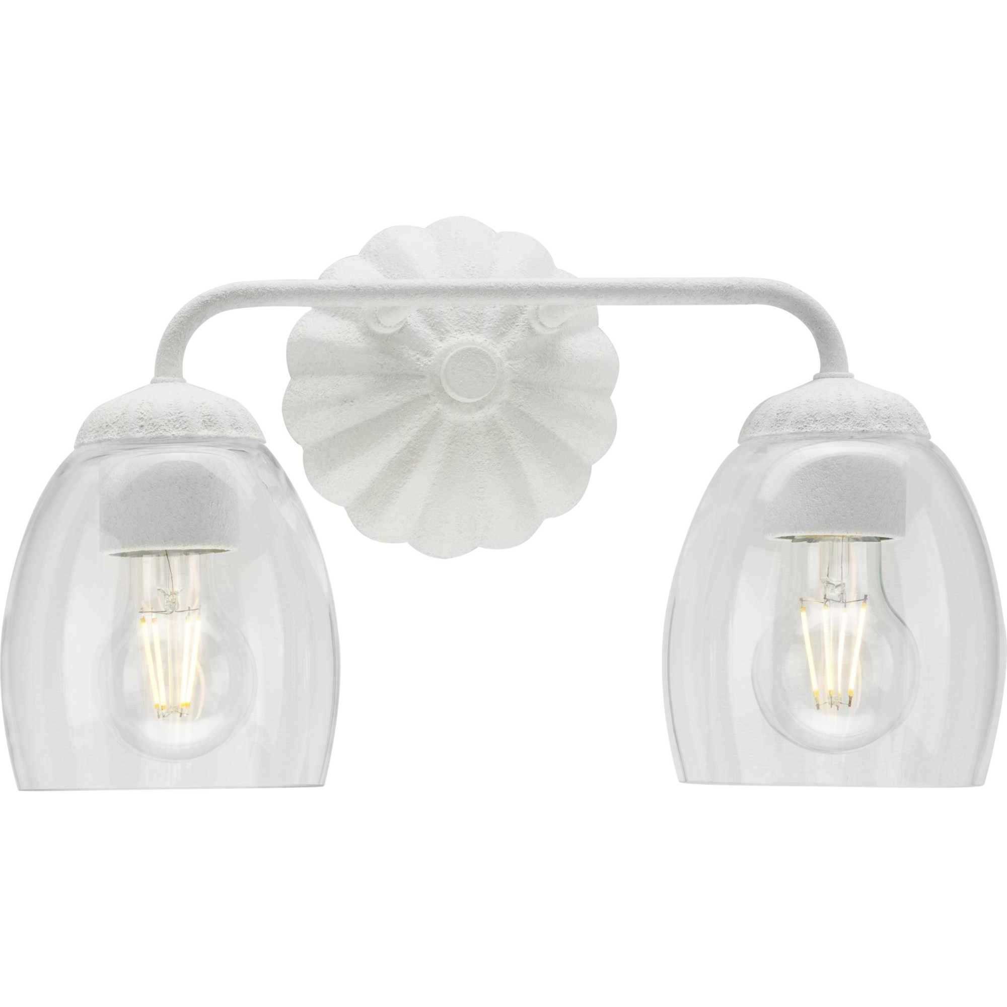 Quillan 2 Light 14.5 inch White Plaster Bathroom Vanity Light Wall Light