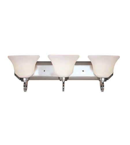 Infinity 3 Light 25 inch Brushed Nickel Vanity Bar Wall Light