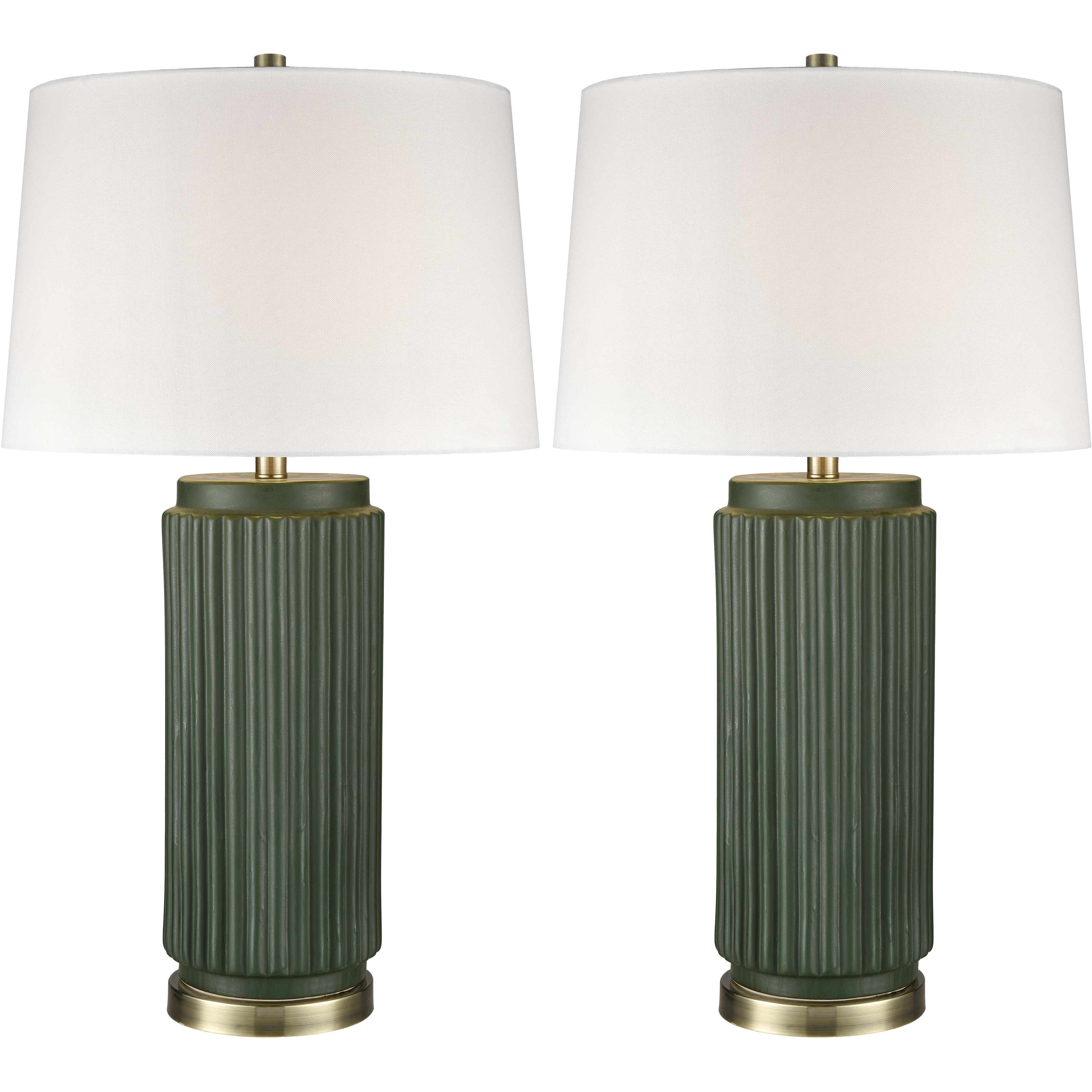 Knox 30 inch 150 watt Dark Green Table Lamp Portable Light