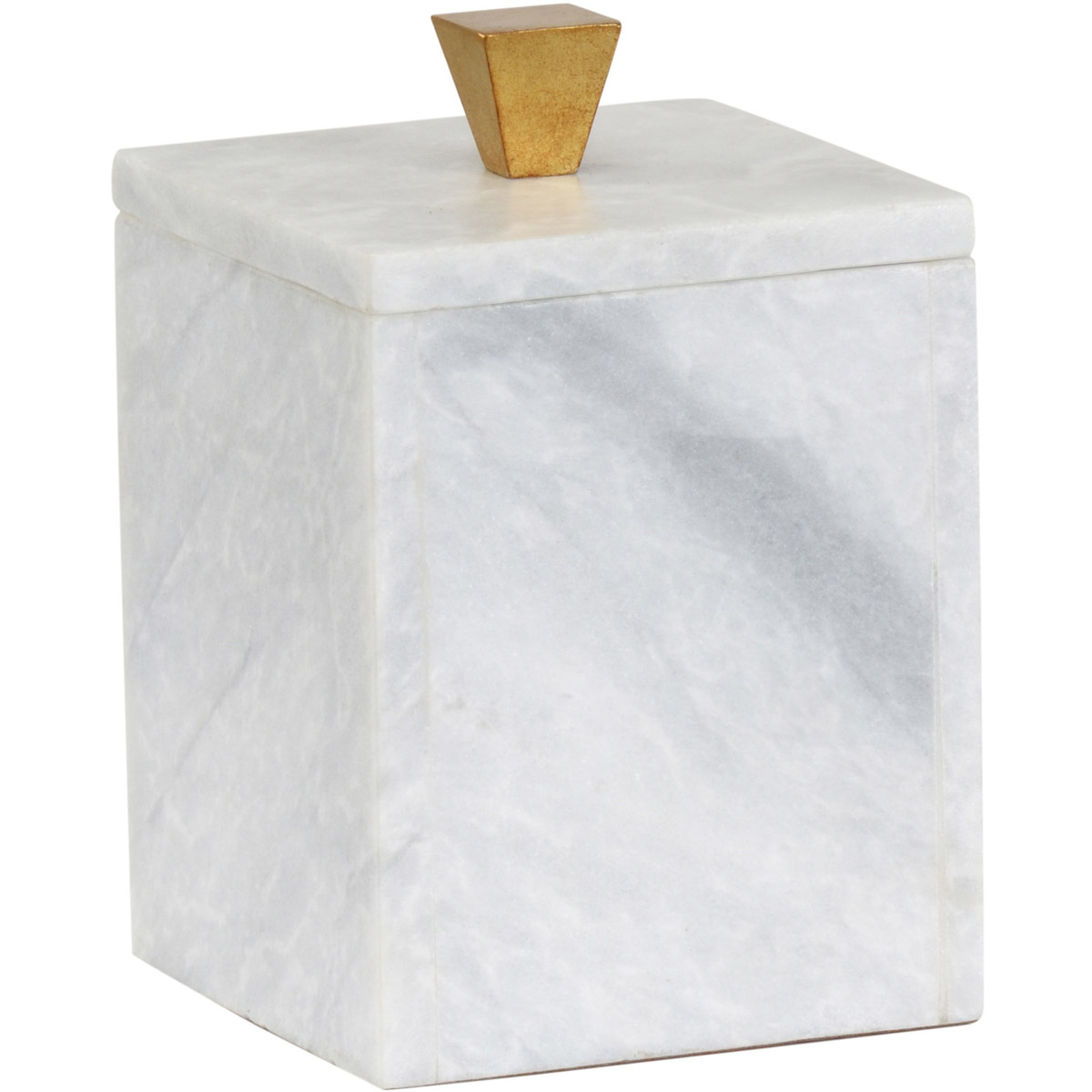 Wildwood 5 inch Natural White/Metallic Gold Box