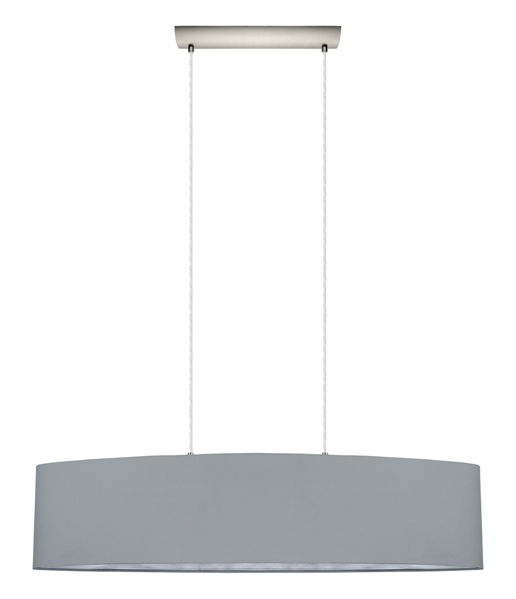 Maserlo 2 Light 39.37 inch Satin Nickel Pendant Ceiling Light