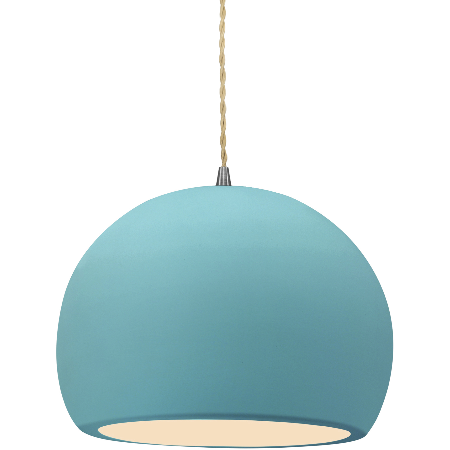 Radiance LED 10 inch Reflecting Pool and Brushed Nickel Pendant Ceiling Light