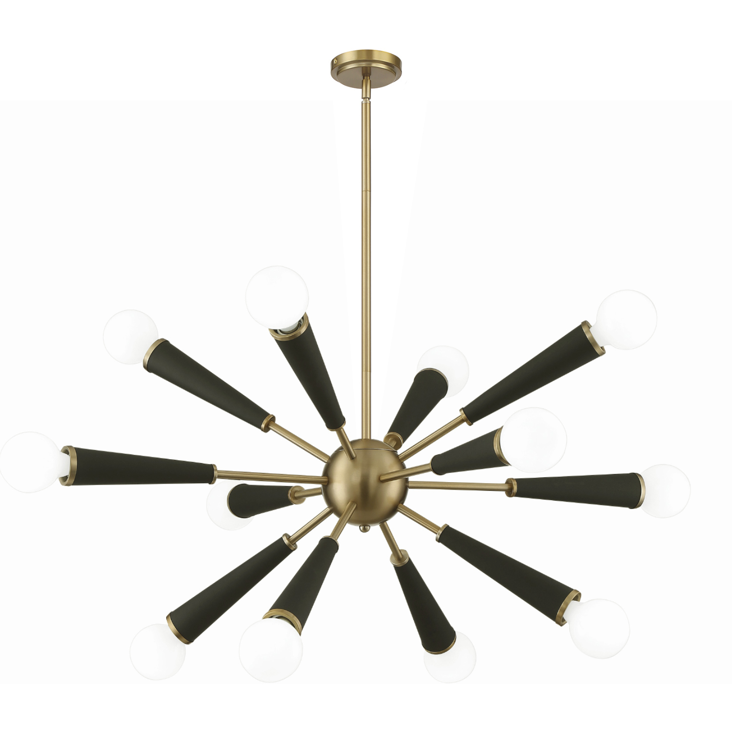 ラティアス　ゴールドスター Crystorama 3812-AG Zodiac 12 Light 34 inch Aged Brass Chandelier