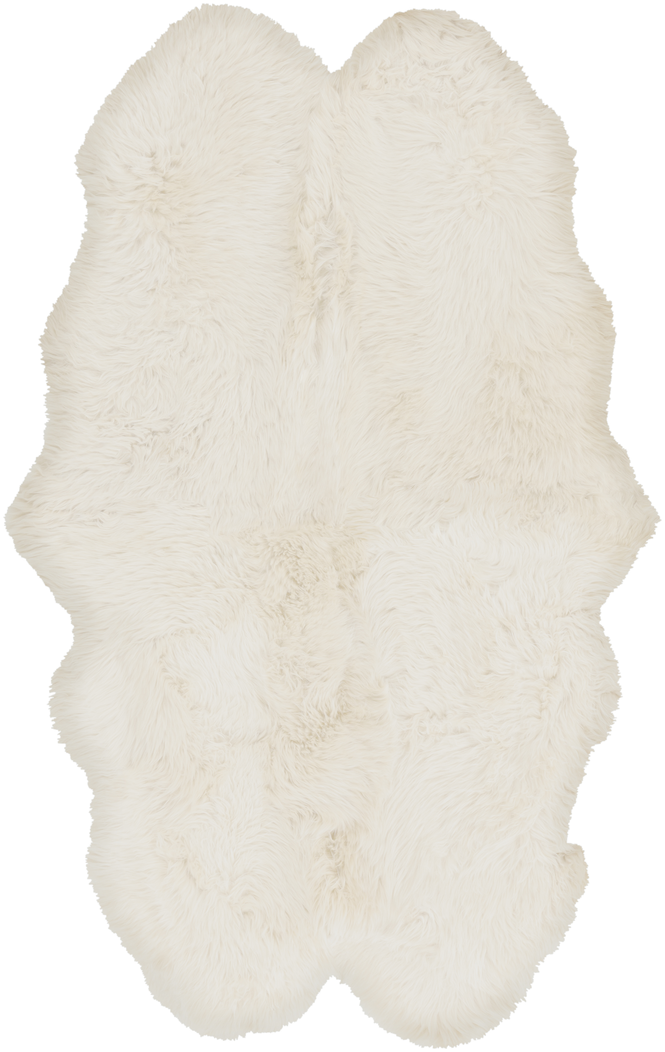 Sheepskin 72 X 48 inch Ivory Rug in 4 X 6, Rectangle