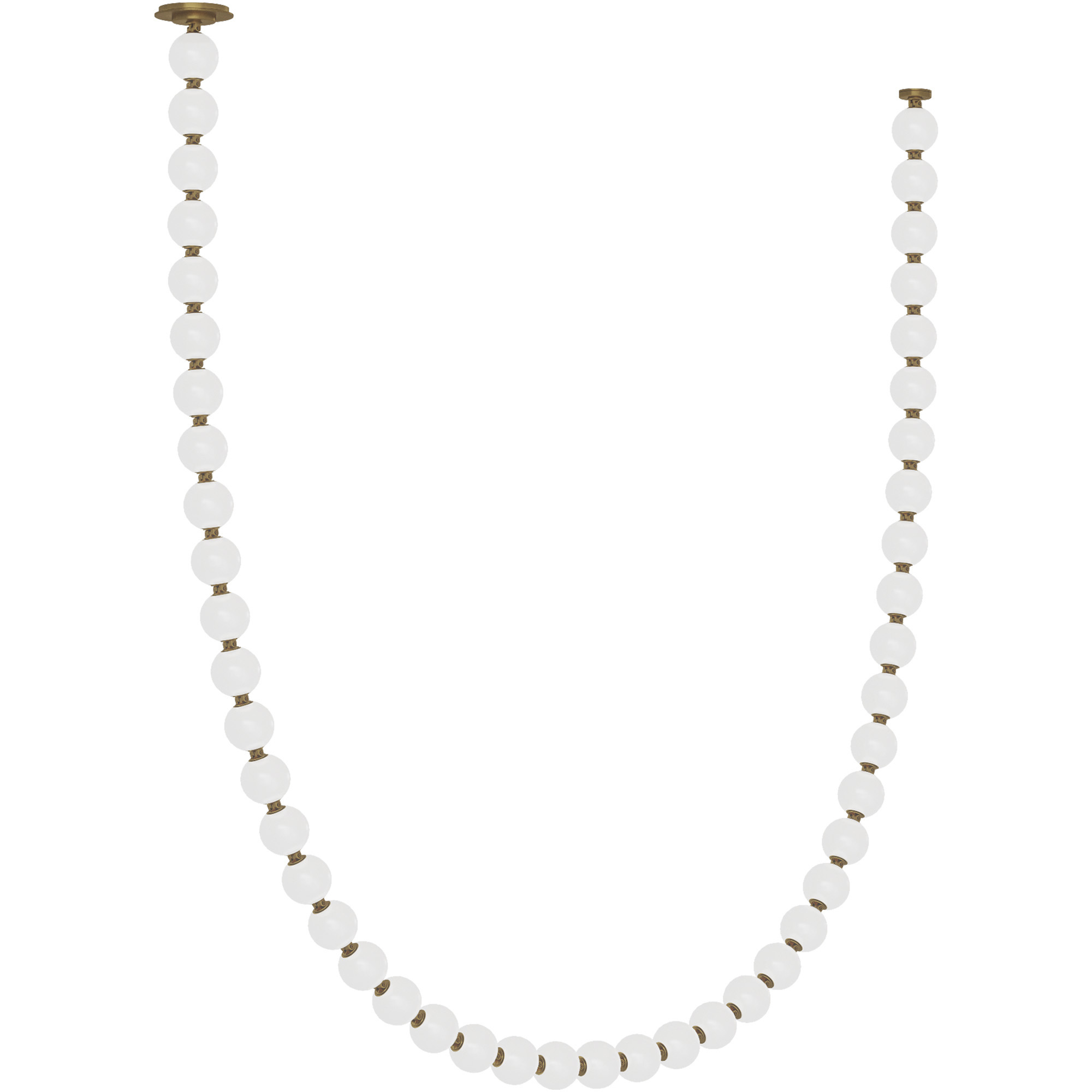 Sean Lavin Perle LED 2.8 inch Natural Brass Chandelier Ceiling Light in 2700K, Remote