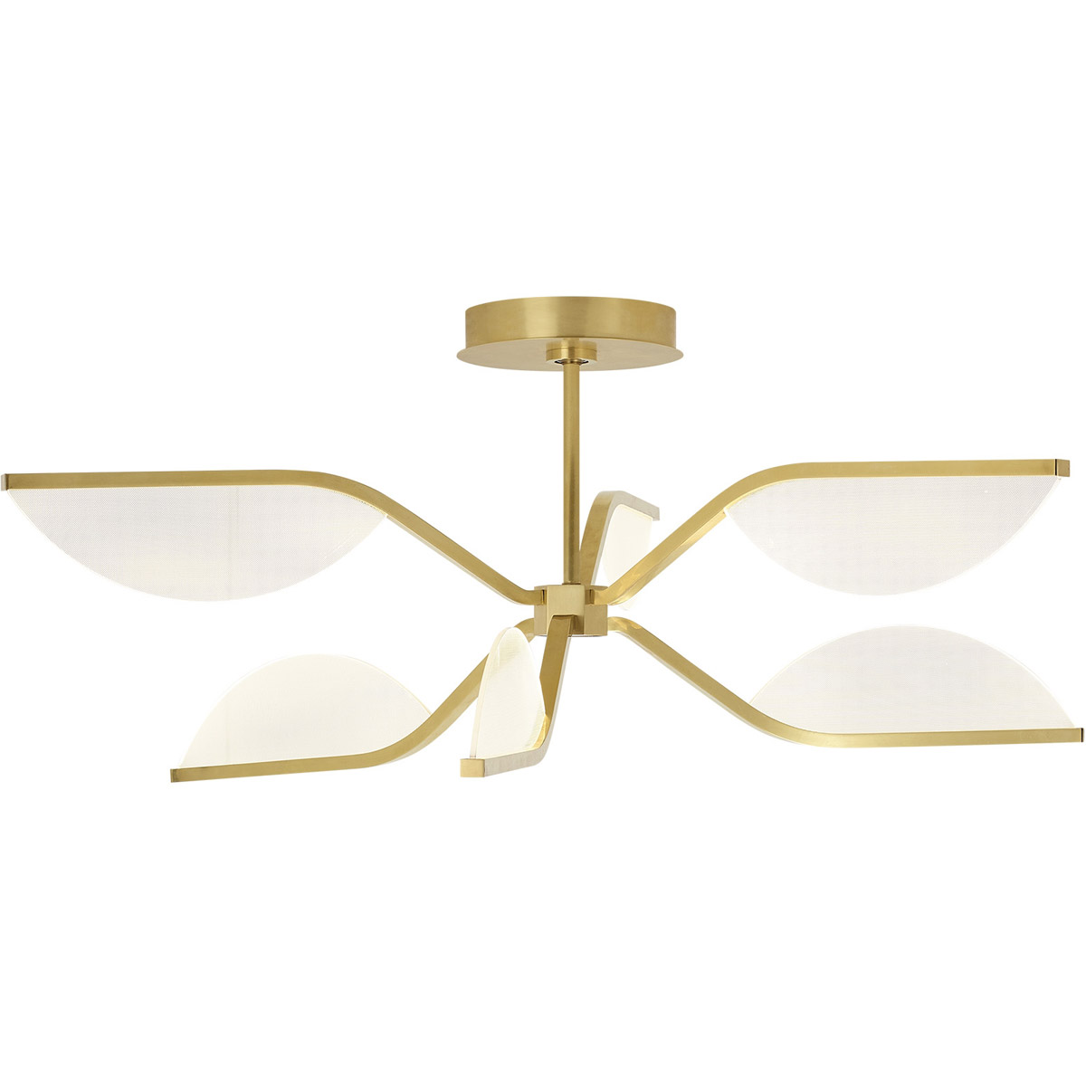 Sean Lavin Belterra LED 29.9 inch Natural Brass Flushmount/Chandelier Ceiling Light, Integrated LED
