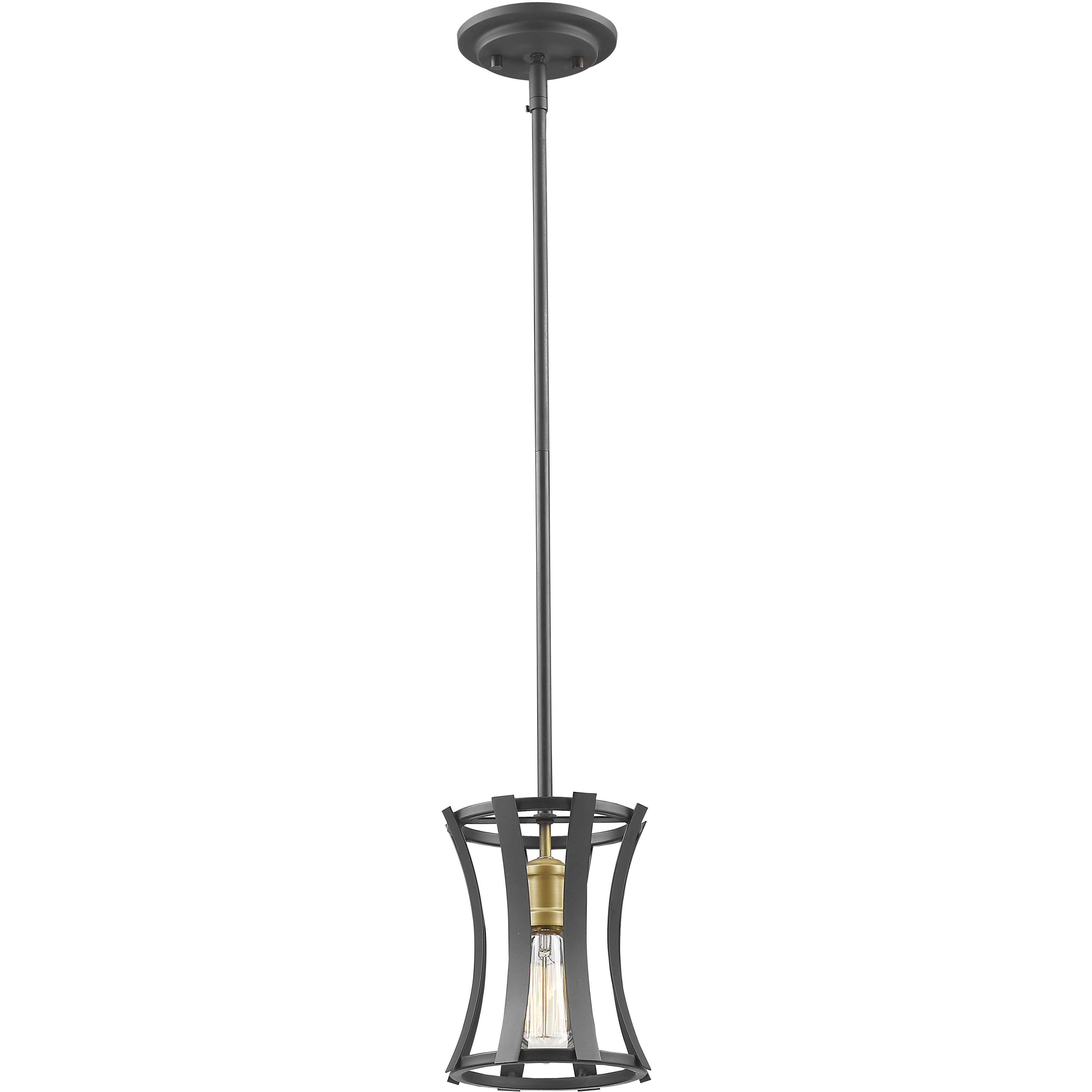 Geist 1 Light 6.5 inch Bronze Gold Pendant Ceiling Light