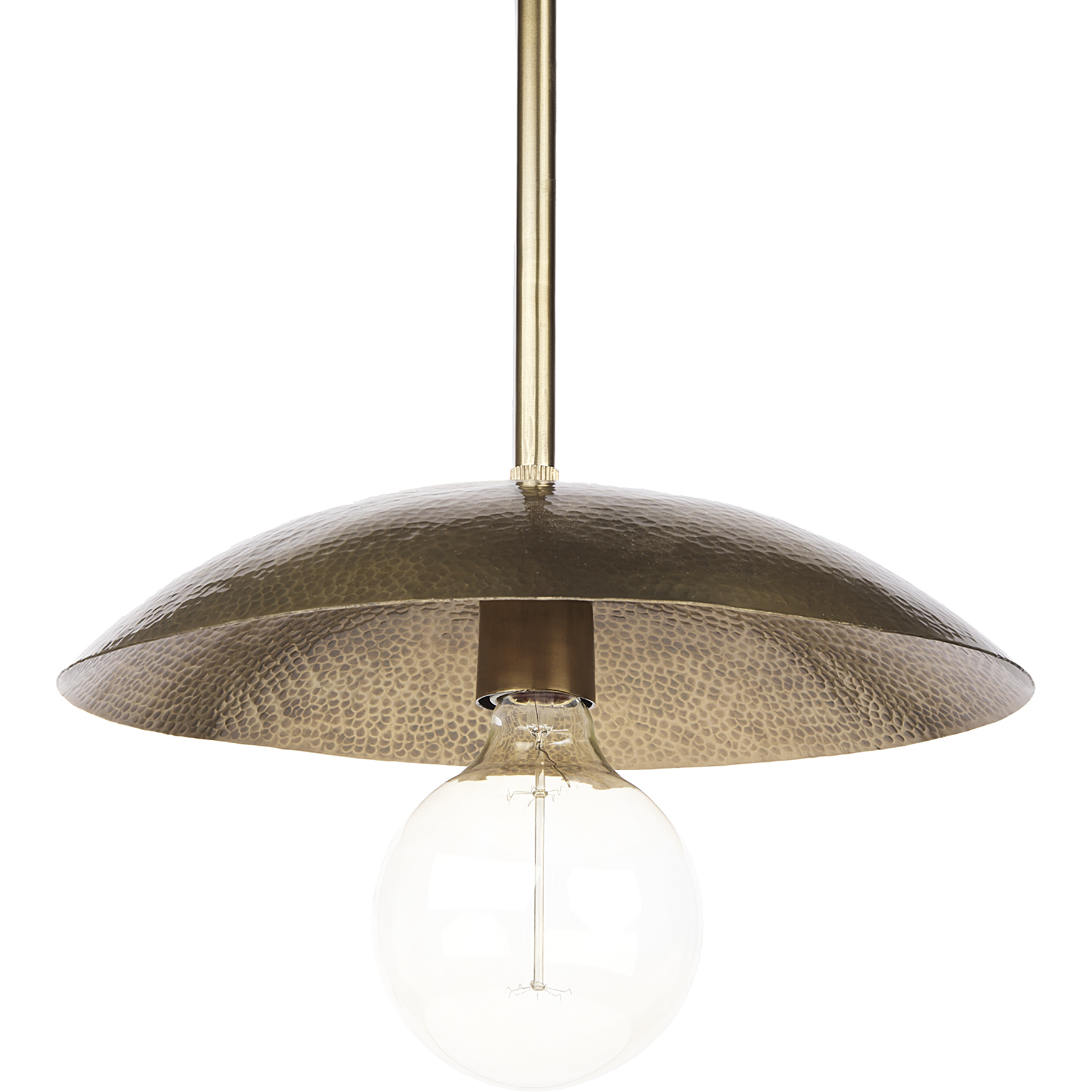 Garnet 14.5 inch Gold Hammered Pendant Light Ceiling Light