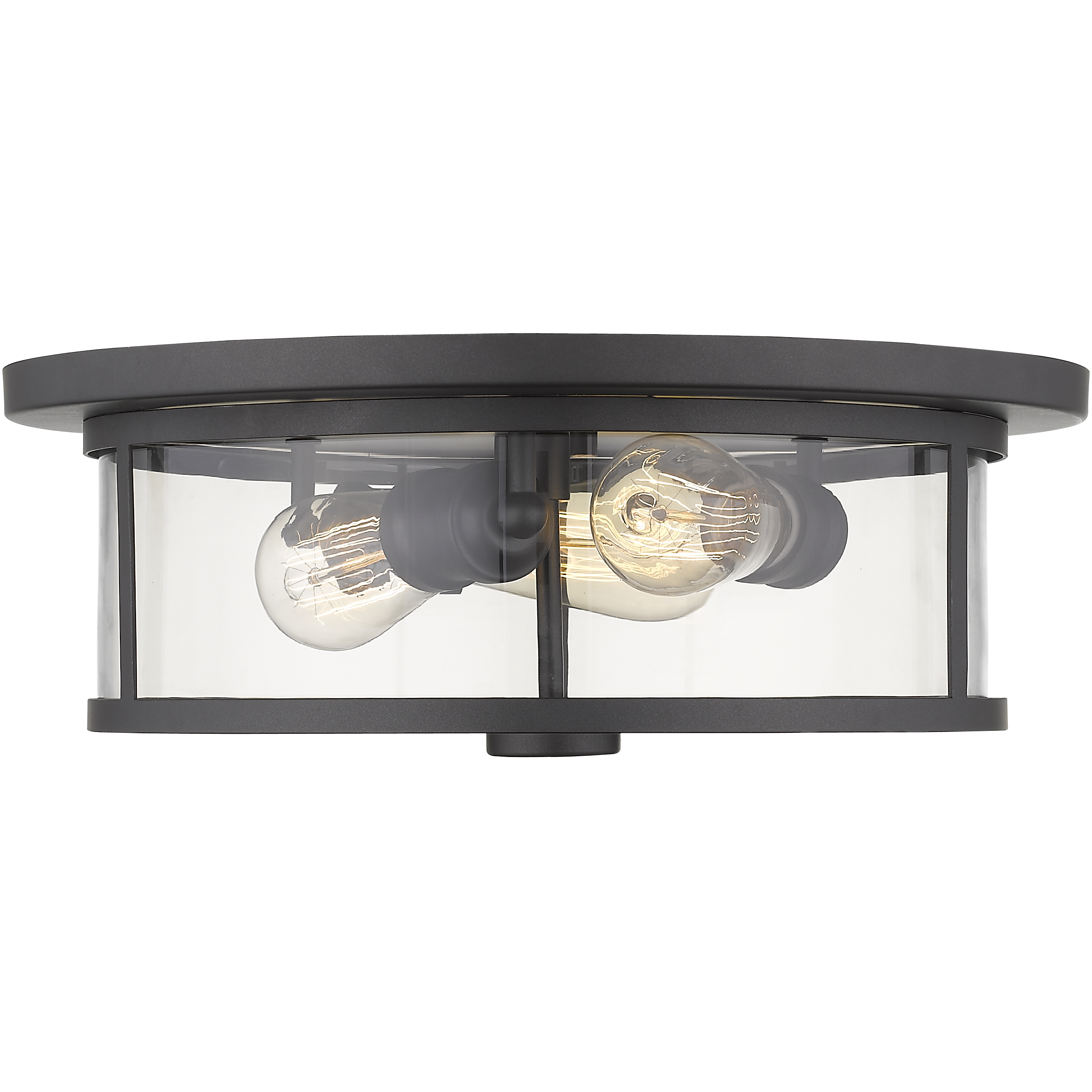 Savannah 3 Light 15.75 inch Bronze Flush Mount Ceiling Light