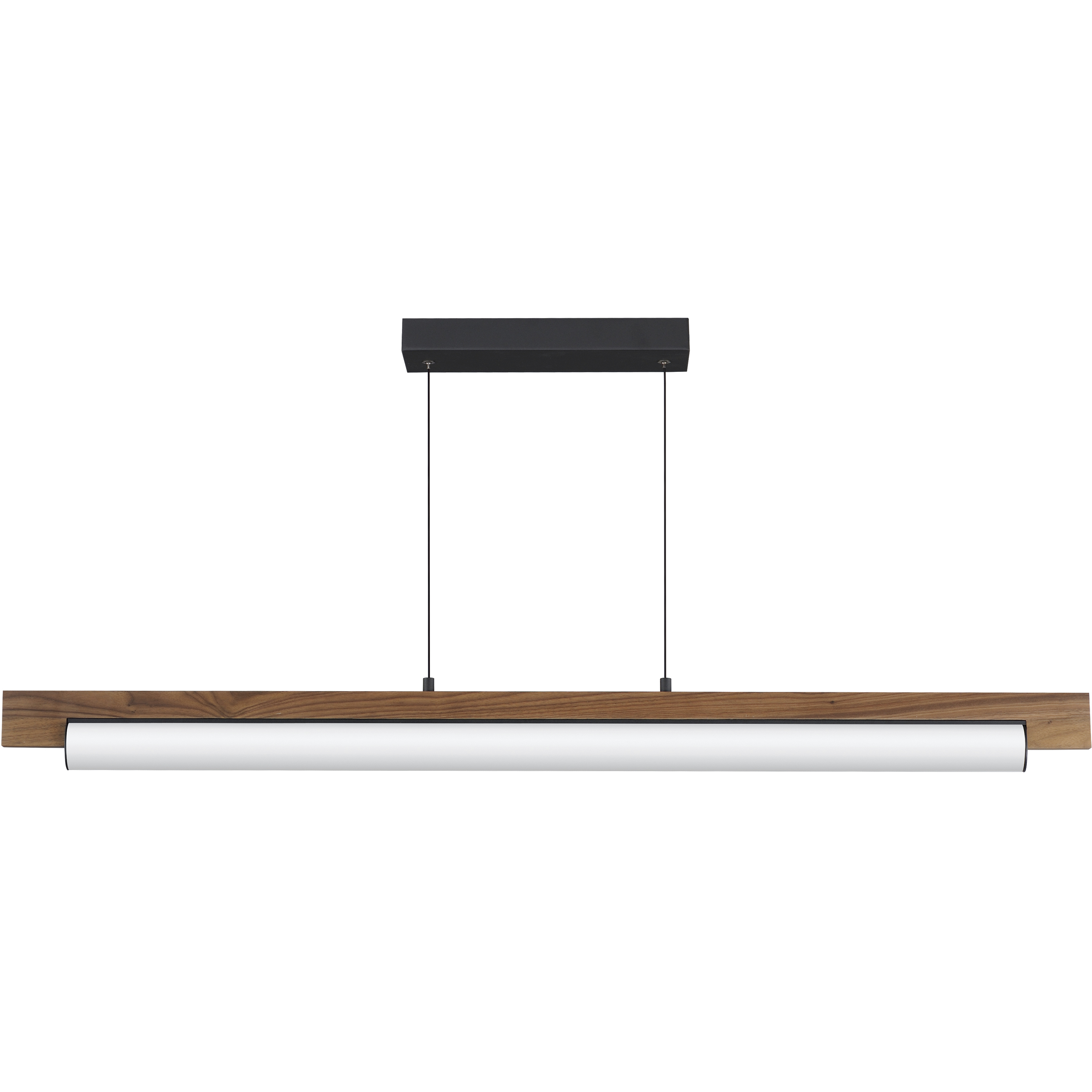 Joist LED 45.25 inch Walnut and Black Linear Pendant Ceiling Light