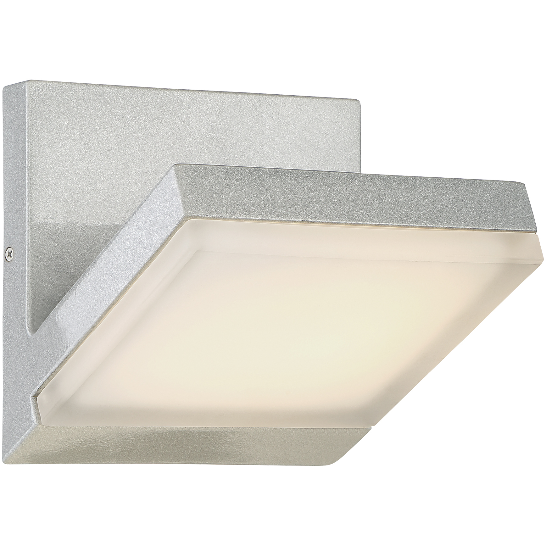 Angle LED 6 inch Silver Dust Wall Sconce Wall Light, Outdoor