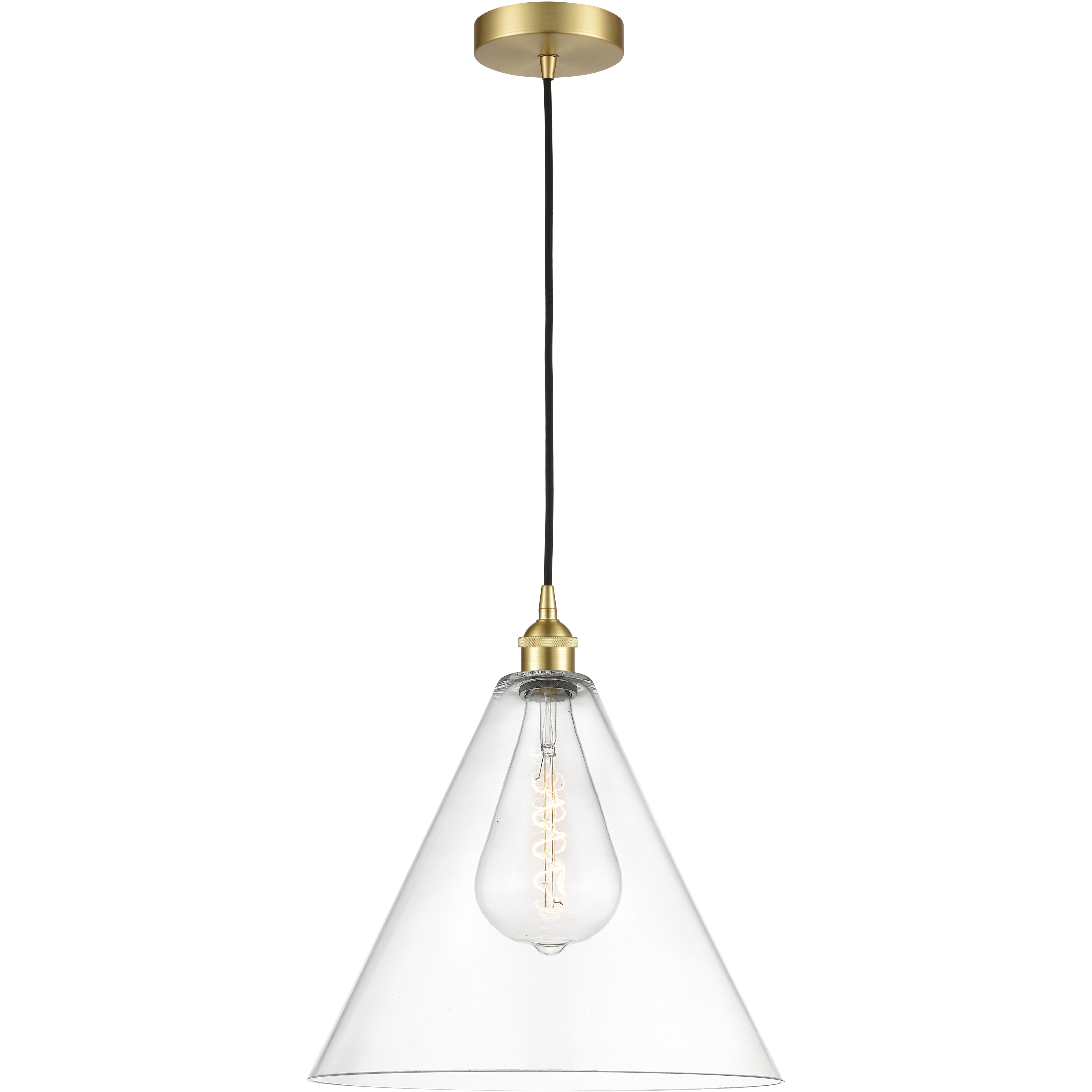 Berkshire 1 Light 16 inch Satin Gold Mini Pendant Ceiling Light