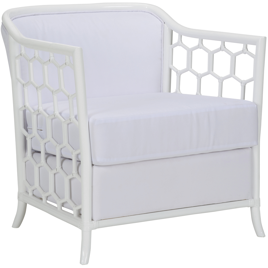 Cefalu White/Cream Lounge Chair