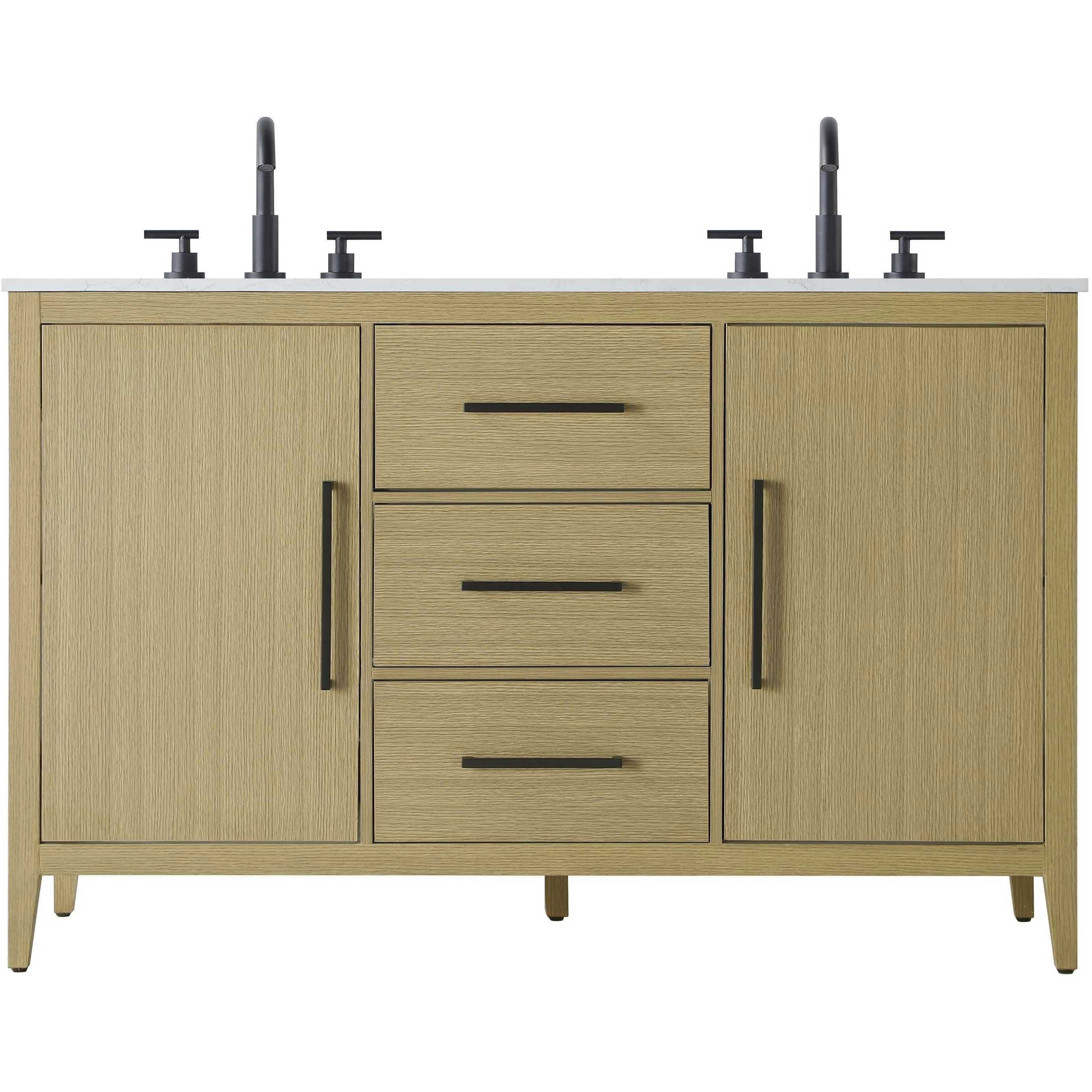 Millie 54 X 35 inch Honey Brown Bathroom Vanity Cabinet