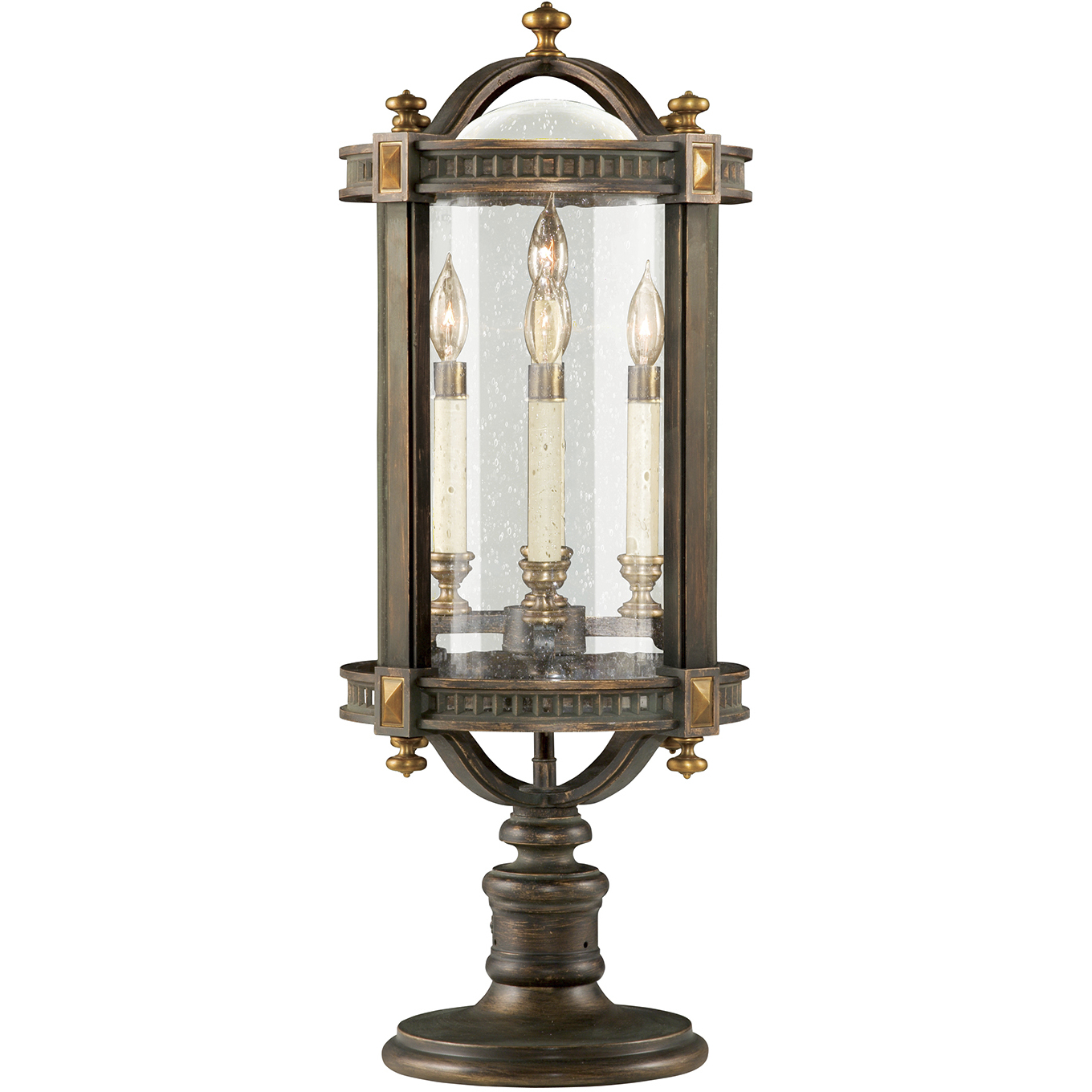 Beekman Place 5 Light 30 inch Bronze Outdoor Adjustable Pier/Post Mount