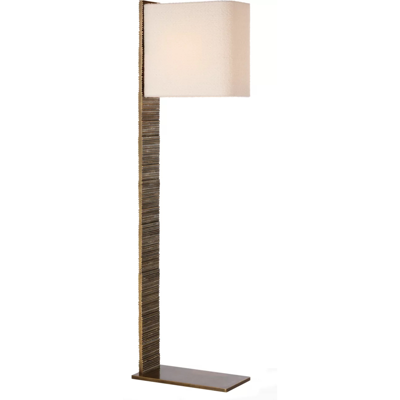 Anne-Marie Barton Fumar 54.75 inch 8 watt Ridged Tombac Statement Floor Lamp Portable Light