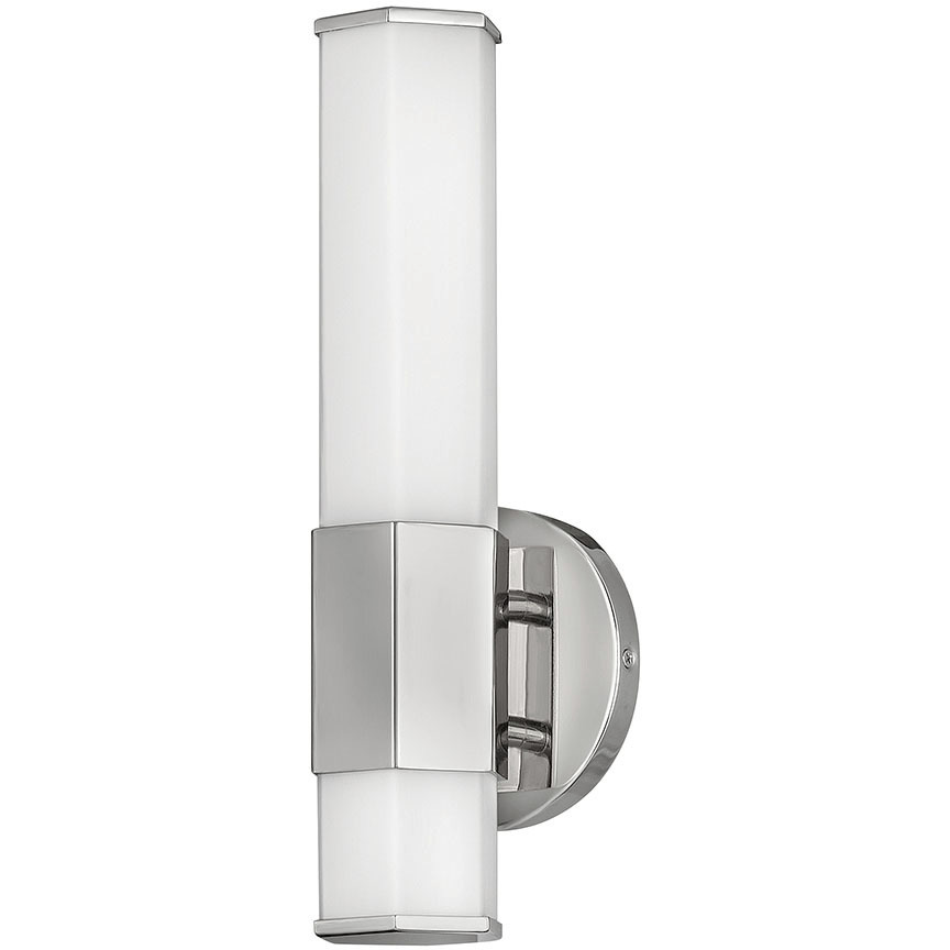 Facet LED 5 inch Polished Nickel Bath Light Wall Light, Vertical