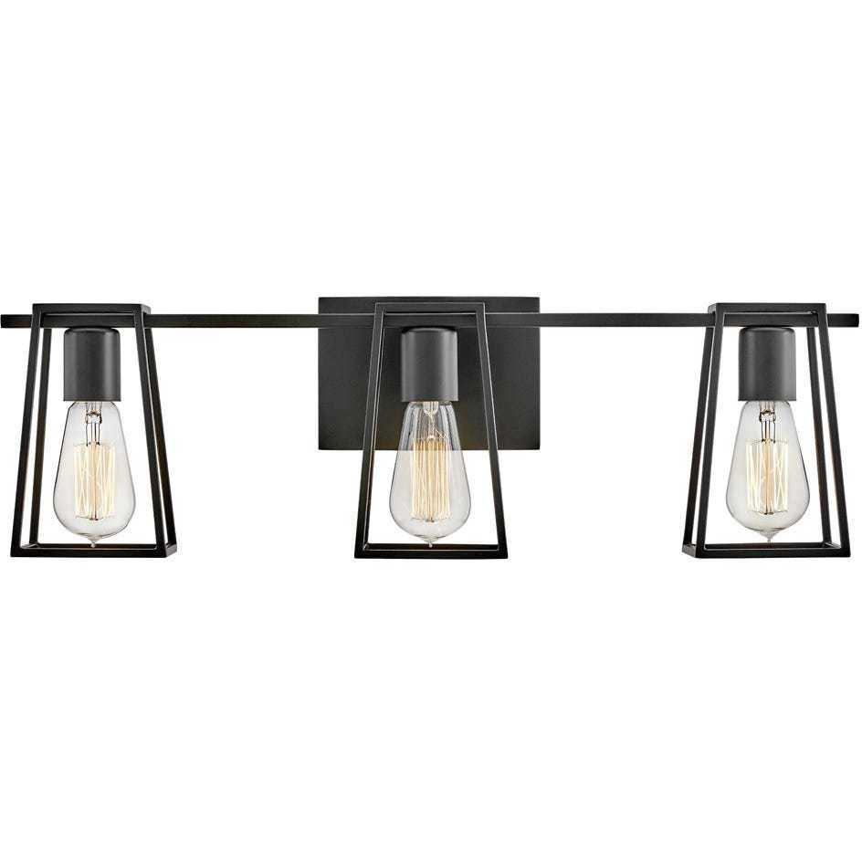 Filmore 24 inch Black Vanity Light Wall Light