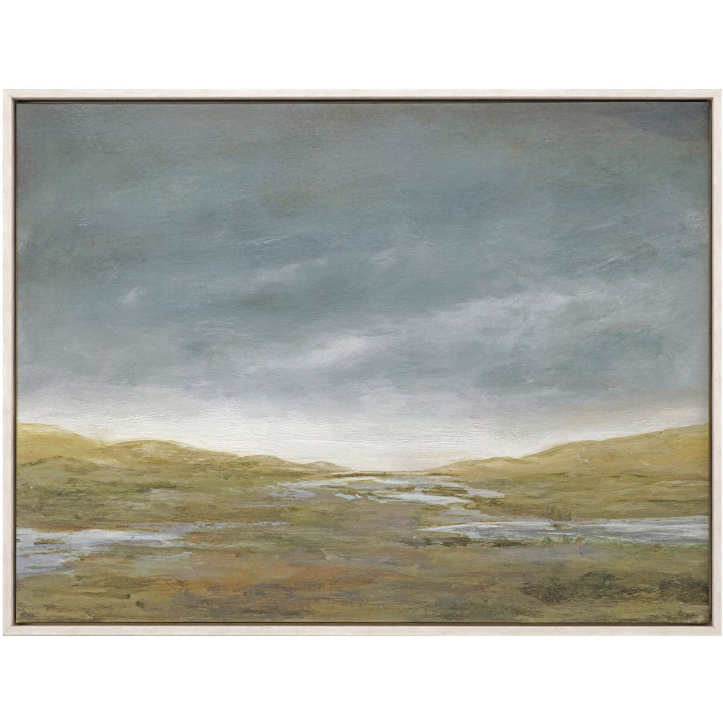 Basin Squall Blue and Green Canvas